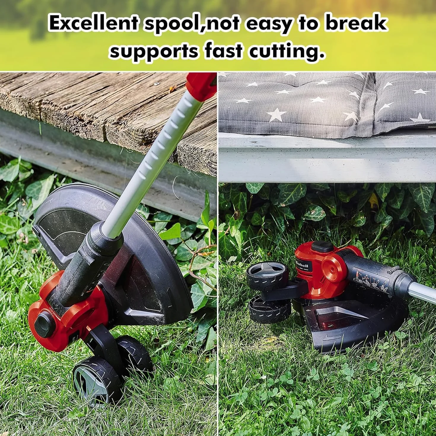Zocipro 6 szt. szpula do podkaszarki do Ein-hell GE-CT 18/28 Li TC, szpule żyłki do podkaszarki 1,6 mm z pokrywą, kompatybilny z Ein-hell TLE-03
