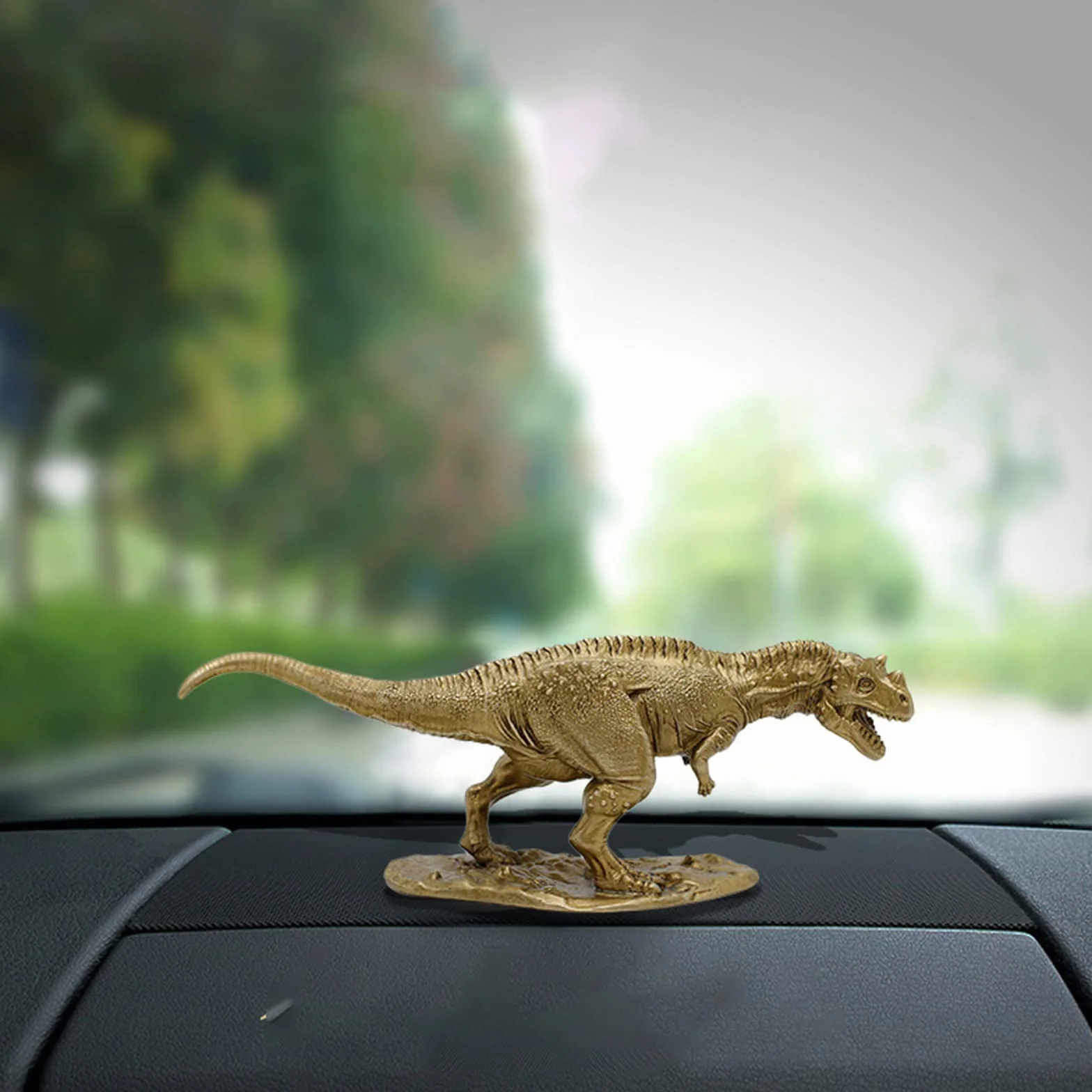 Solidna Miedziana Figurka Tyranozaura Rexa, Mosiężny Model Ceratozaura Dinozaura, Biurko Do Nauki, Stolik Kawowy, Ozdoba Samochodowa