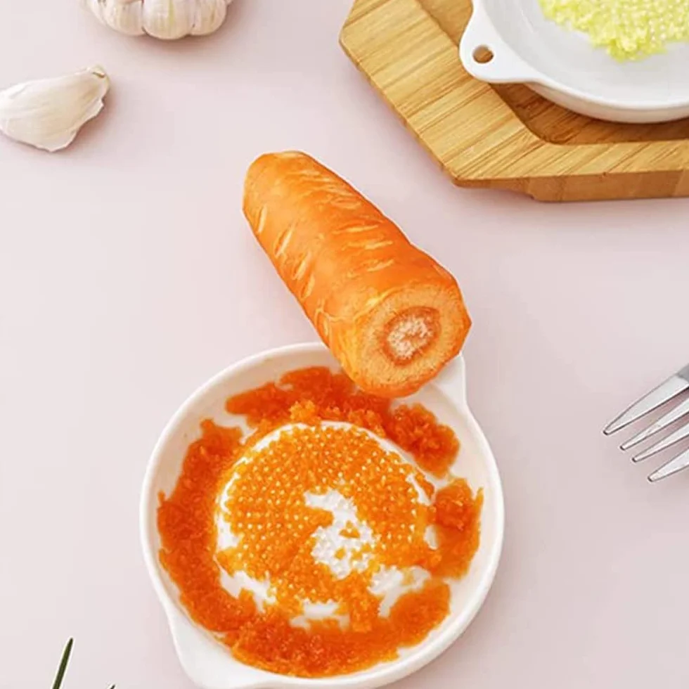 Tarka Ceramiczna Do Imbiru, Czosnku, Owoców i Warzyw - Ze Szczotką, Do Mycia (Orbicularna)
