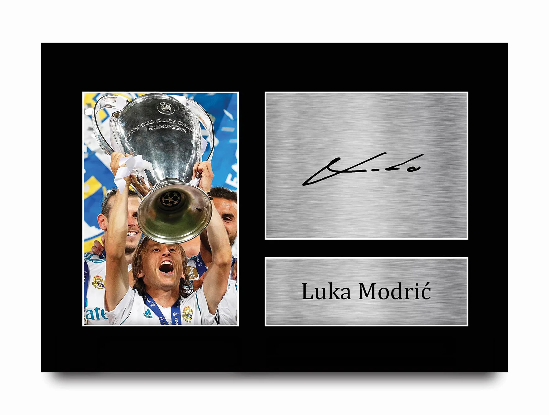 HWC Trading Luka modric prezent podpisany A4 nadruk autograf prawdziwy Madryt prezenty zdjęcie ekspozycja