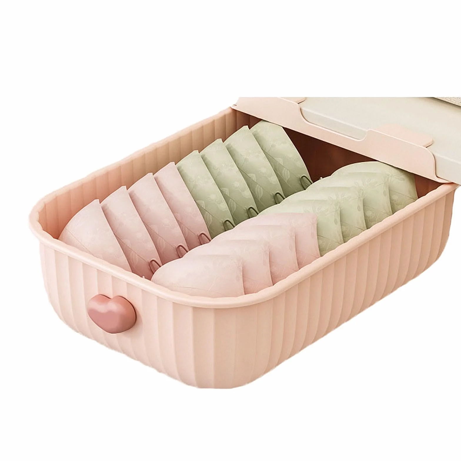 szuflada pod biurkiem, Organizer na biustonosze, majtki, skarpetki, szuflada ubrania, domowe, różowa 4, rozmiar(Pink3)