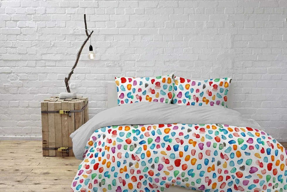 Italian Bed Linen CP-WT-01-2P poszewka na kołdrę Parure z nadrukiem cyfrowym, WT-01, podwójna