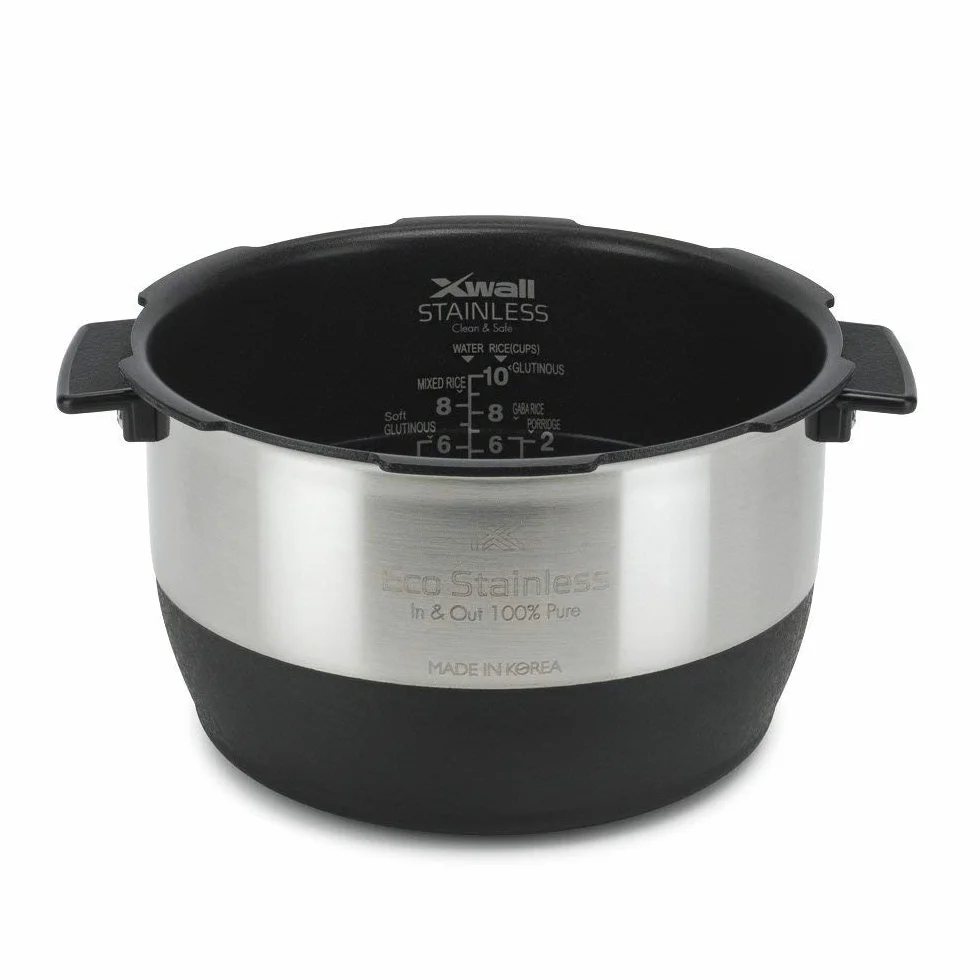 CUCKOO CRP-CHSS1009FN parowy szybkowar do ryżu Rice Cooker, 1,8 l, 10 filiżanek, indukcyjna technologia grzewcza IH, programowalny, ryż GABA, technologia DSP, bezpieczny zawór pary