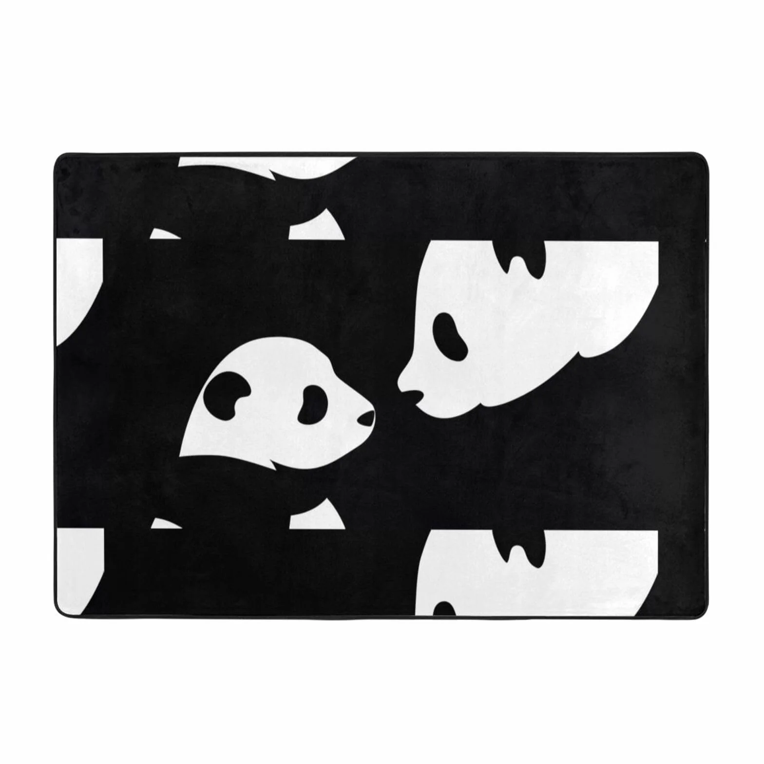 Panda Zwierzę Gryzak Antypoślizgowa Chłonna Mata Podłogowa 203x148 cm, Do Dekoracji Domu Parapetówka Nowy Dom Prezent
