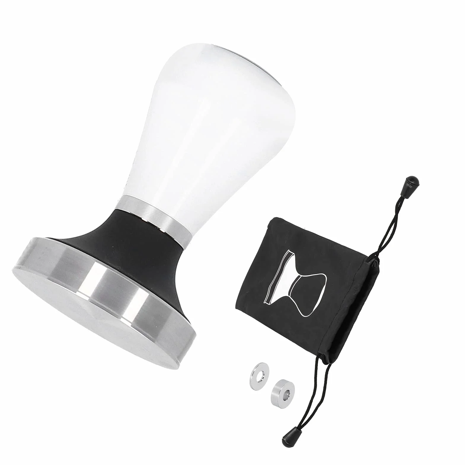 Ubijak do Kawy 58,5 Mm, Prasa do Kawy Mielonej ze Stali Nierdzewnej z Ergonomicznym Uchwytem, ​​do Ubijania Mielonego w Kuchni lub Barze