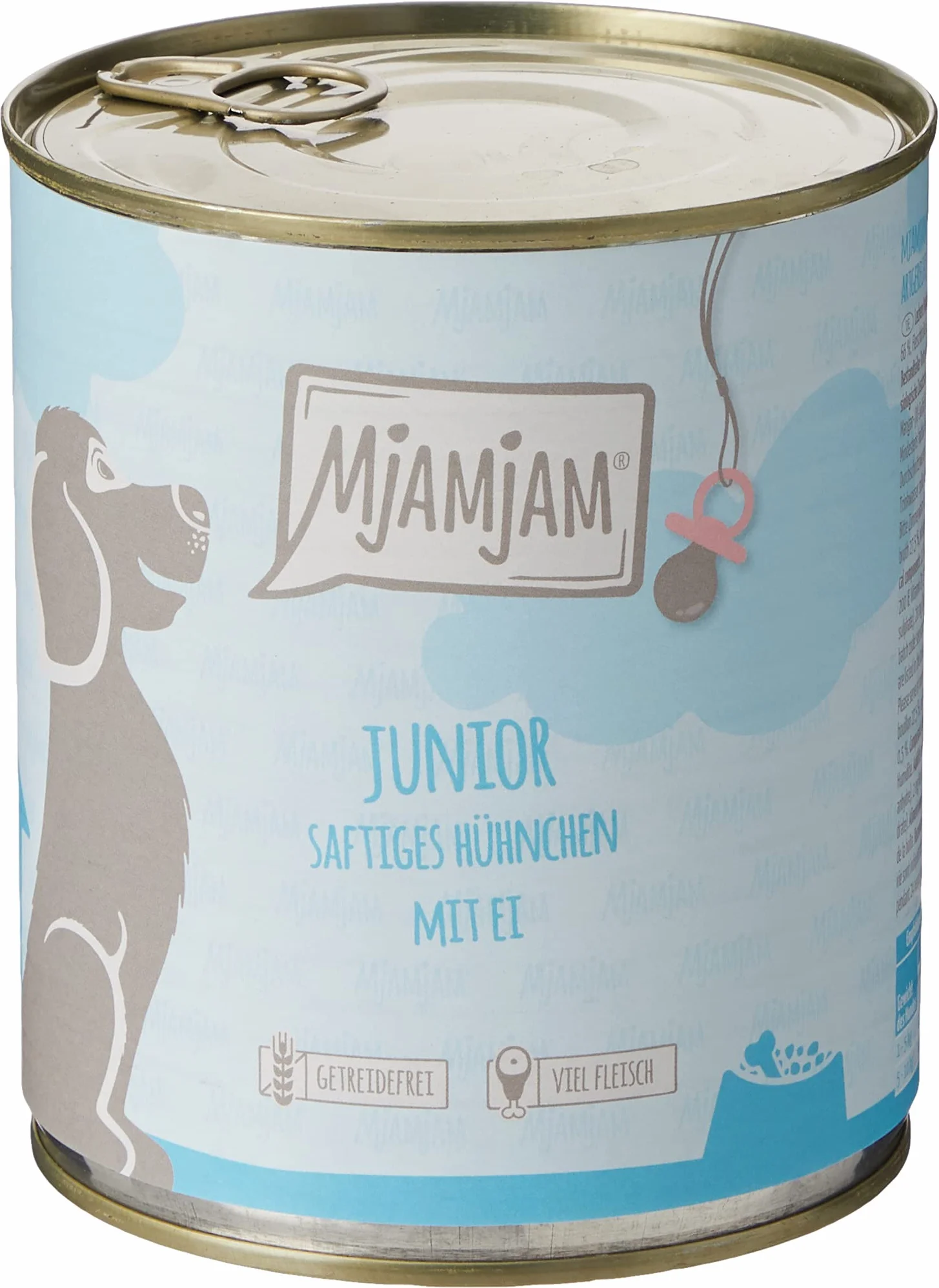 MjAMjAM Mokra karma Premium dla psów Szczenię kurczak z jajkiem 6x800g bezzbożowa