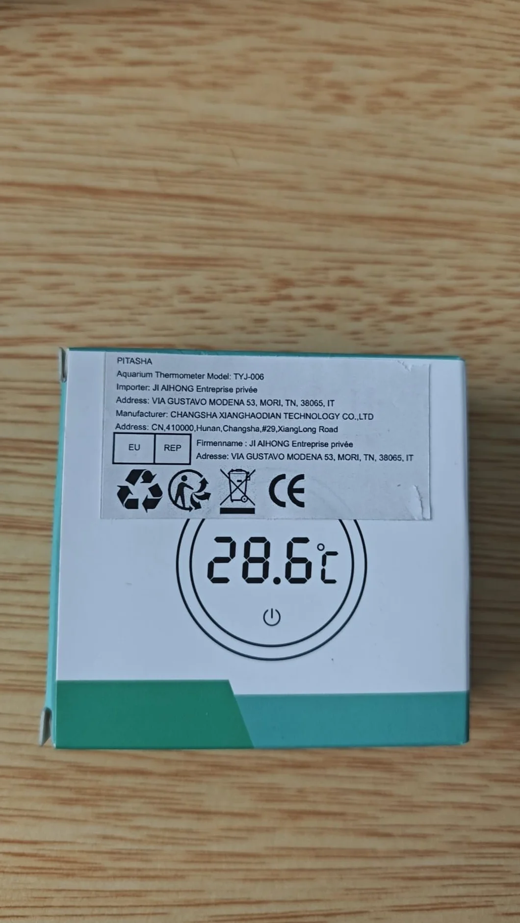 Termometr do akwarium, cyfrowy termometr do akwarium, bezprzewodowy termometr z ekranem dotykowym LED, precyzyjny elektroniczny pomiar temperatury, dla gadów słodkowodnych i morskich