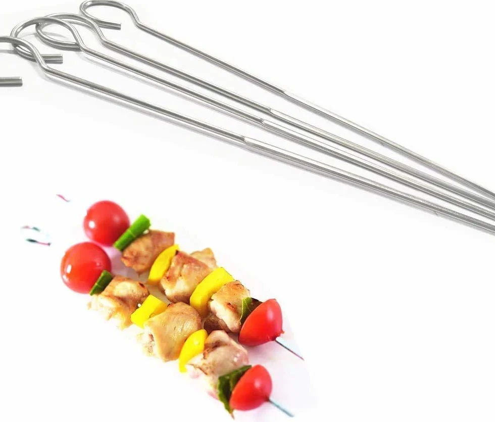 Kije do pieczenia prawoślazu - zestaw 8 teleskopowych szpikulców ze stali nierdzewnej - idealne widelce do hot dogów - wysuwane do 82 cali długości, z torbą, 2 szt. darmowych patyczków do