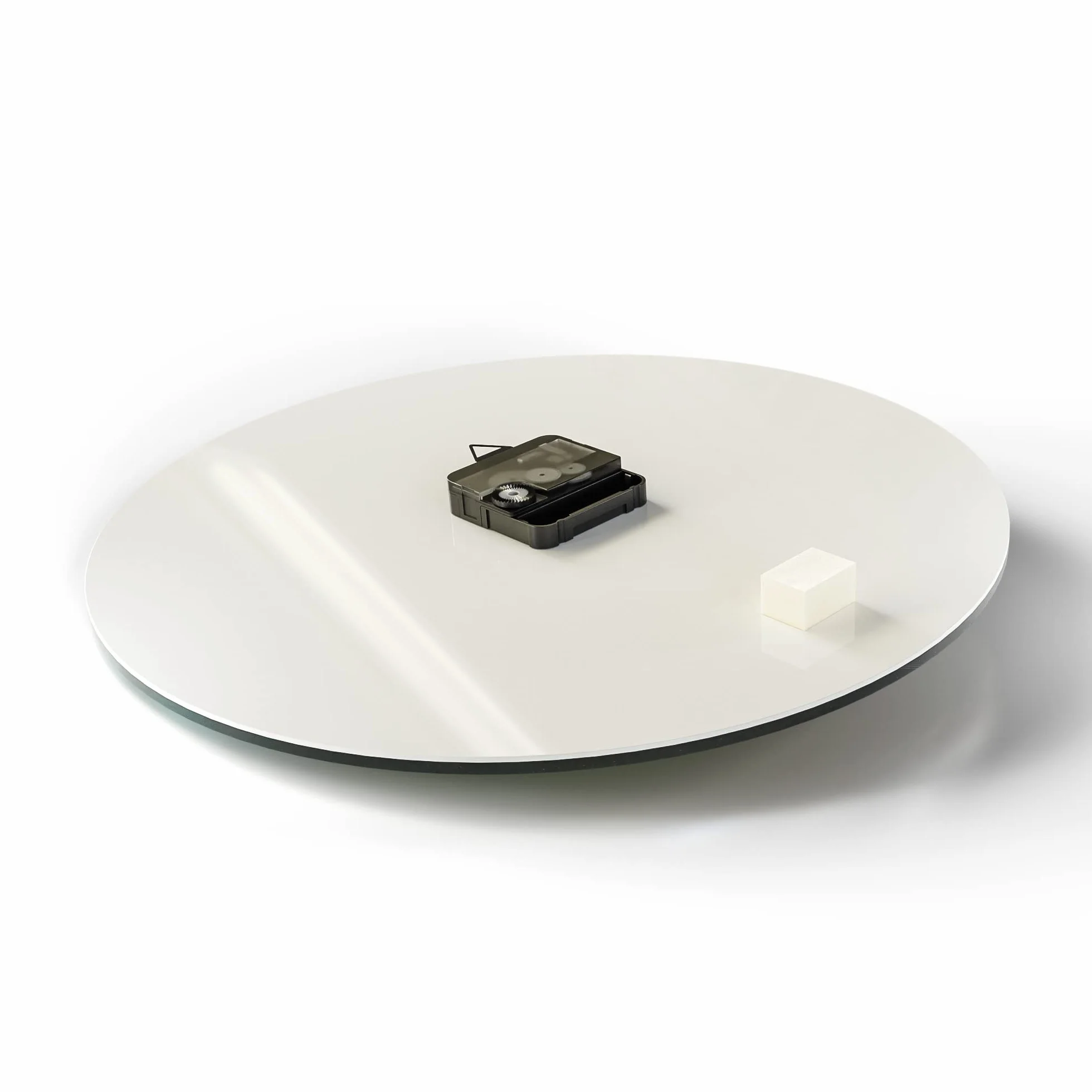DEQORI Szklany zegar | okrągły Ø 50 cm | motyw ogrodu zen | duży zegar XXL ze szkła | cichy zegar ścienny do salonu i kuchni | nowoczesny zegar na ścianę przyciągający wzrok