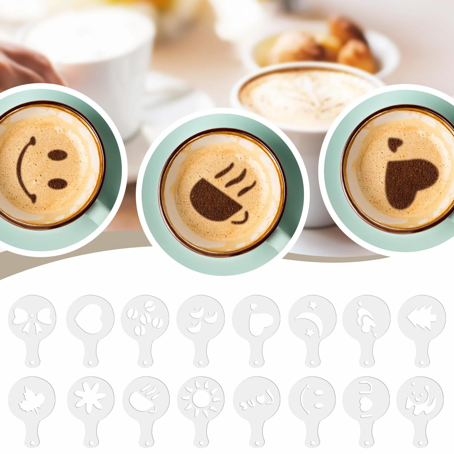 2 szt. Shaker do proszku ze stali nierdzewnej - Shaker z siatki do kakao, kawy, cappuccino - z pokrywką na czekoladę, rozpraszacz do cukru