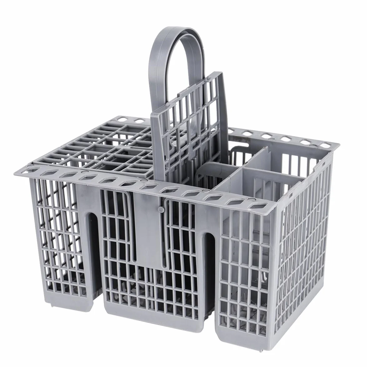 Uniwersalny kosz na sztućce do zmywarki 20,8 x 16 cm do Bauknecht Ikea szary