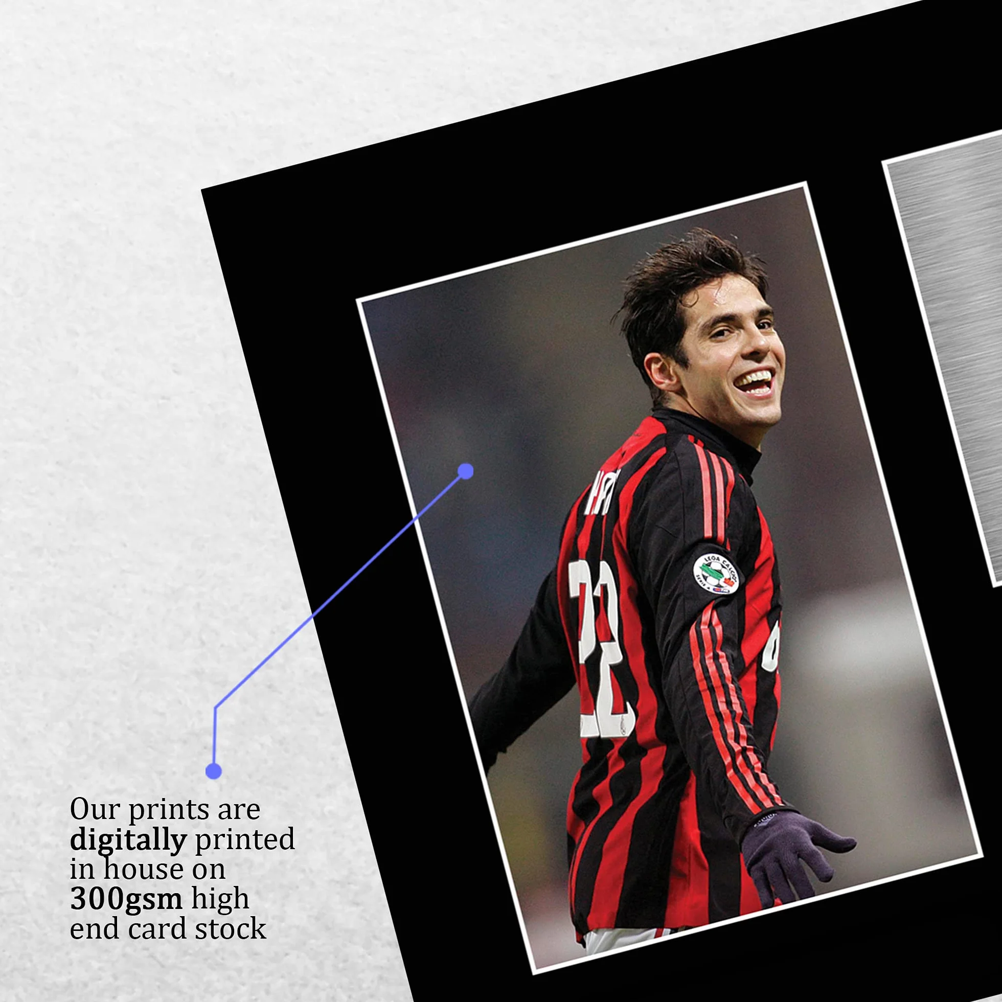 HWC Trading A4 Kaka A C Milan Prezenty Drukowane Podpisane Zdjęcie Z Autografem Dla Fanów Piłki Nożnej I Kibiców