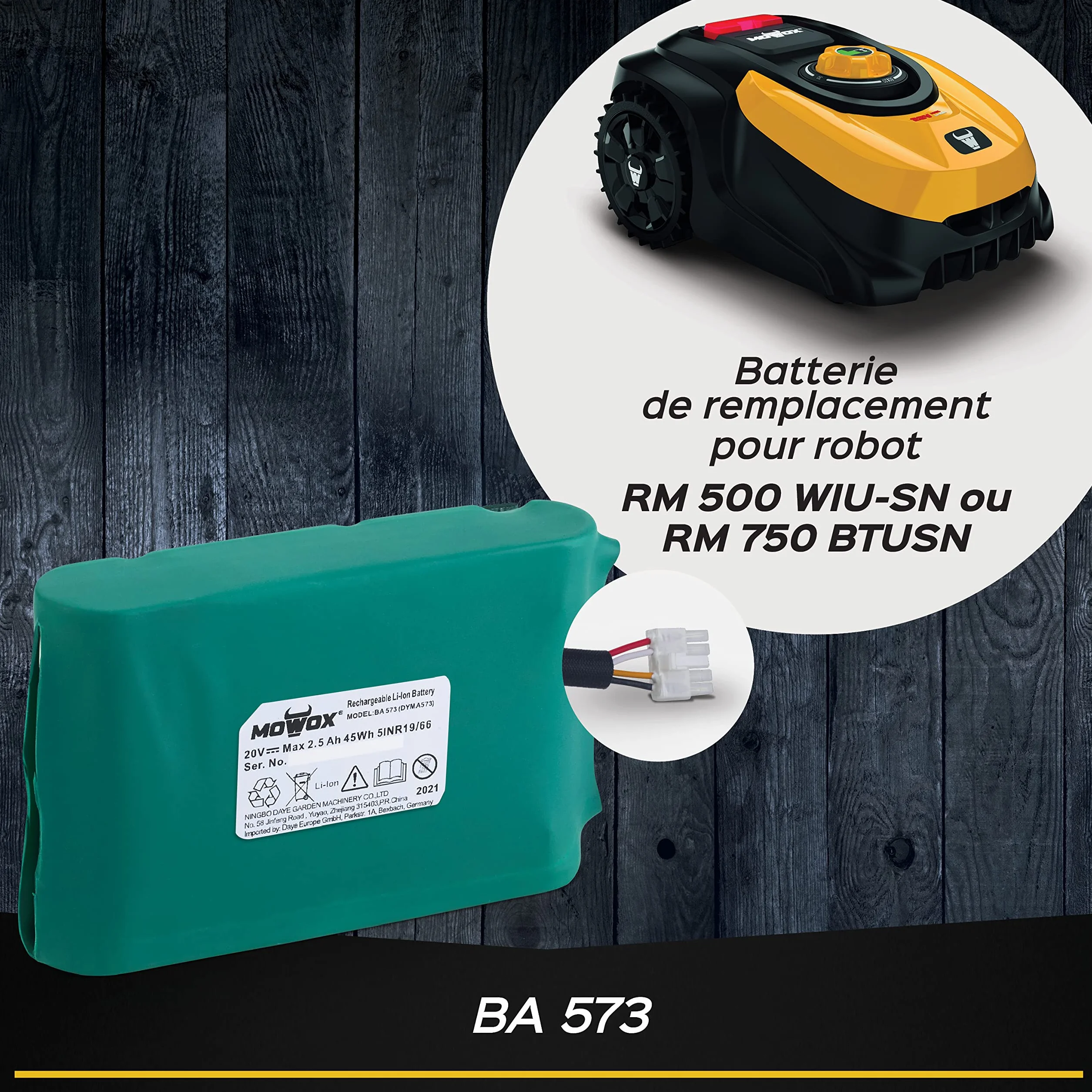 Bateria zapasowa 20 V, 2,5 AH do robota SILARO