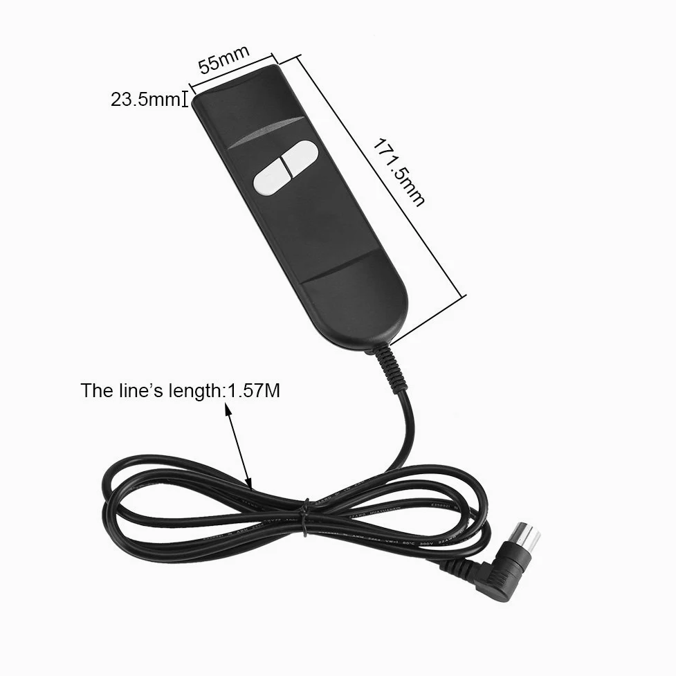 Yosoo Pilot zdalnego sterowania na fotel odłączany 5 Pin 2 przycisk wielofunkcyjny kabel do krzesła relaks części zamienne zamienne do krzesła Handset