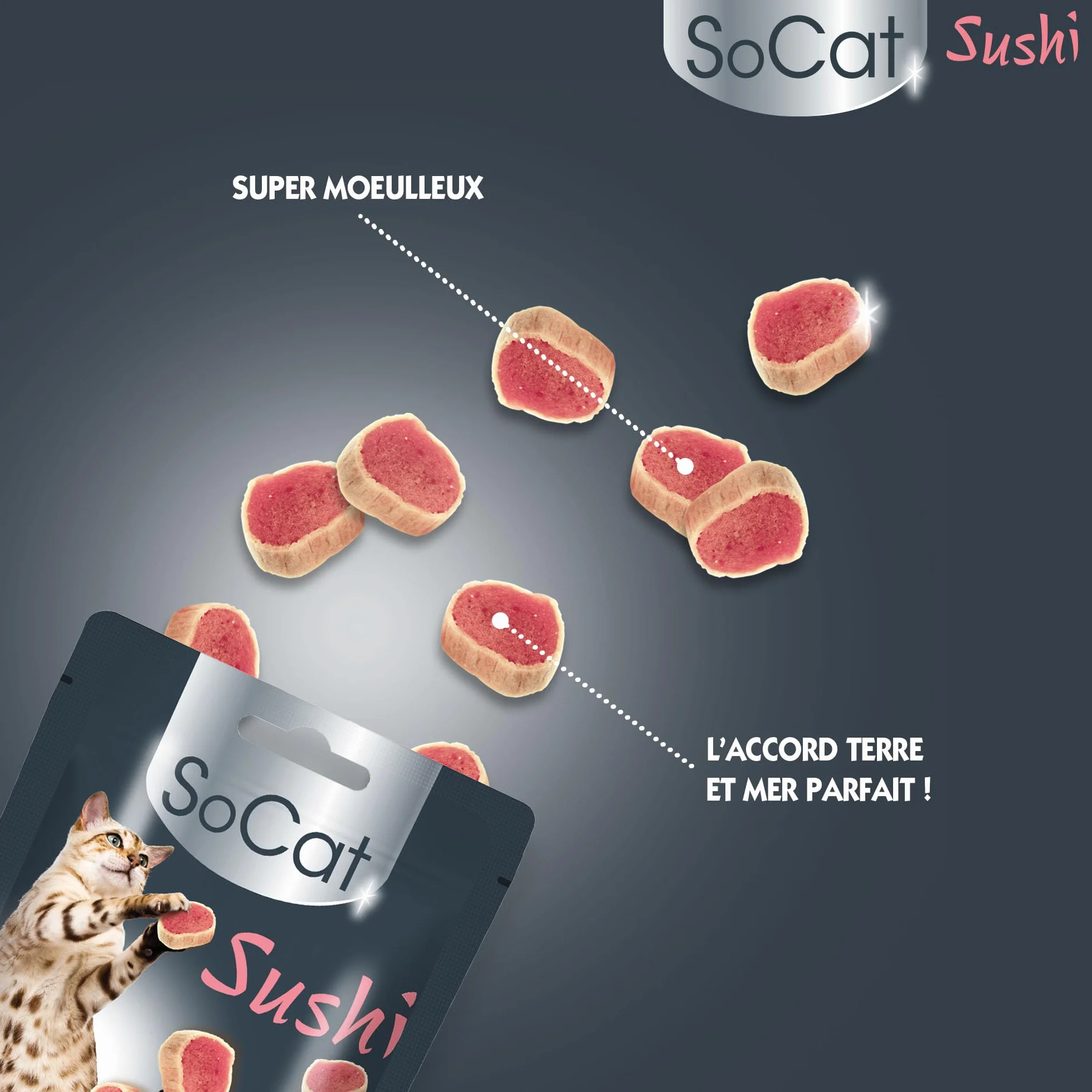 Miouly Riga Sushi Przysmak dla kota z kurczakiem i rybami 100 g