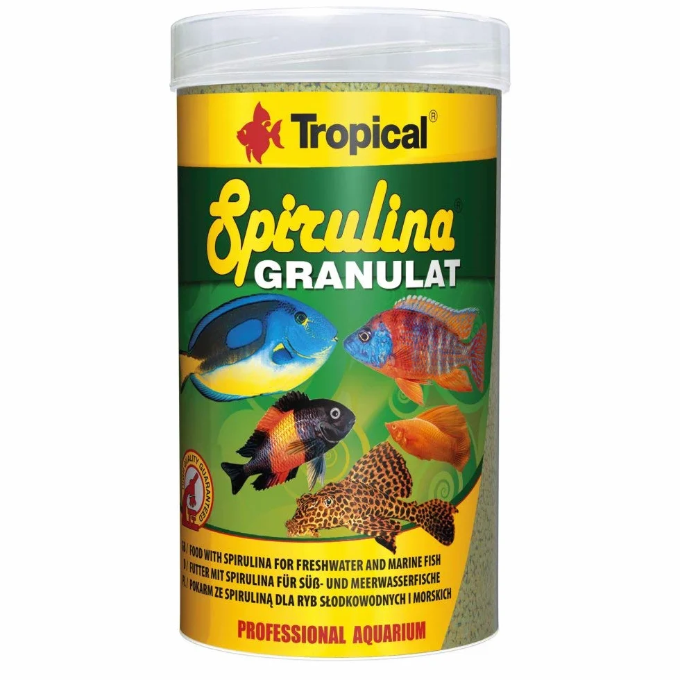 SPIRULINA GRANULAT Pokarm dla ryb roślinożernych 100ml 44g