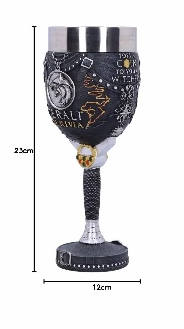 Nemesis Now Oficjalnie licencjonowany czar, Wiedźmin Geralt z Rivii, czarny, 19,5 cm
