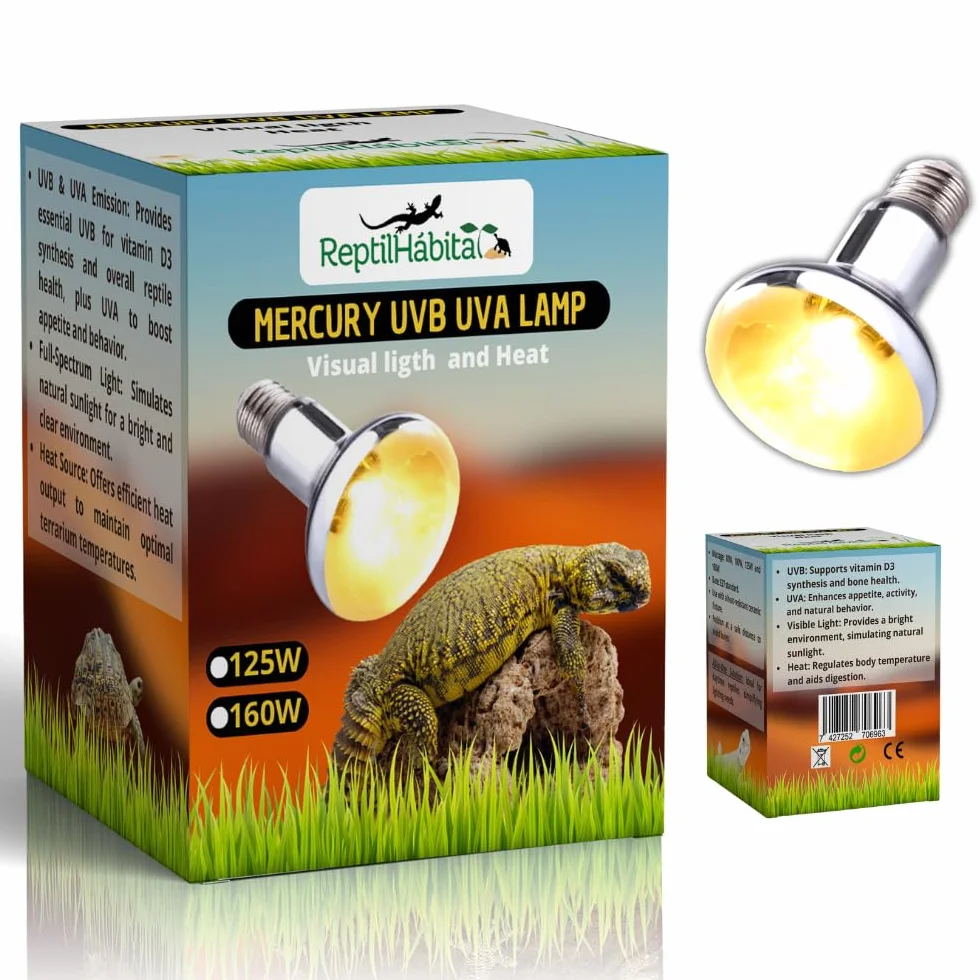 Żarówka UVB UVA do gadów 100 W All-in-One Mercury Steam Lamp do Terrarium