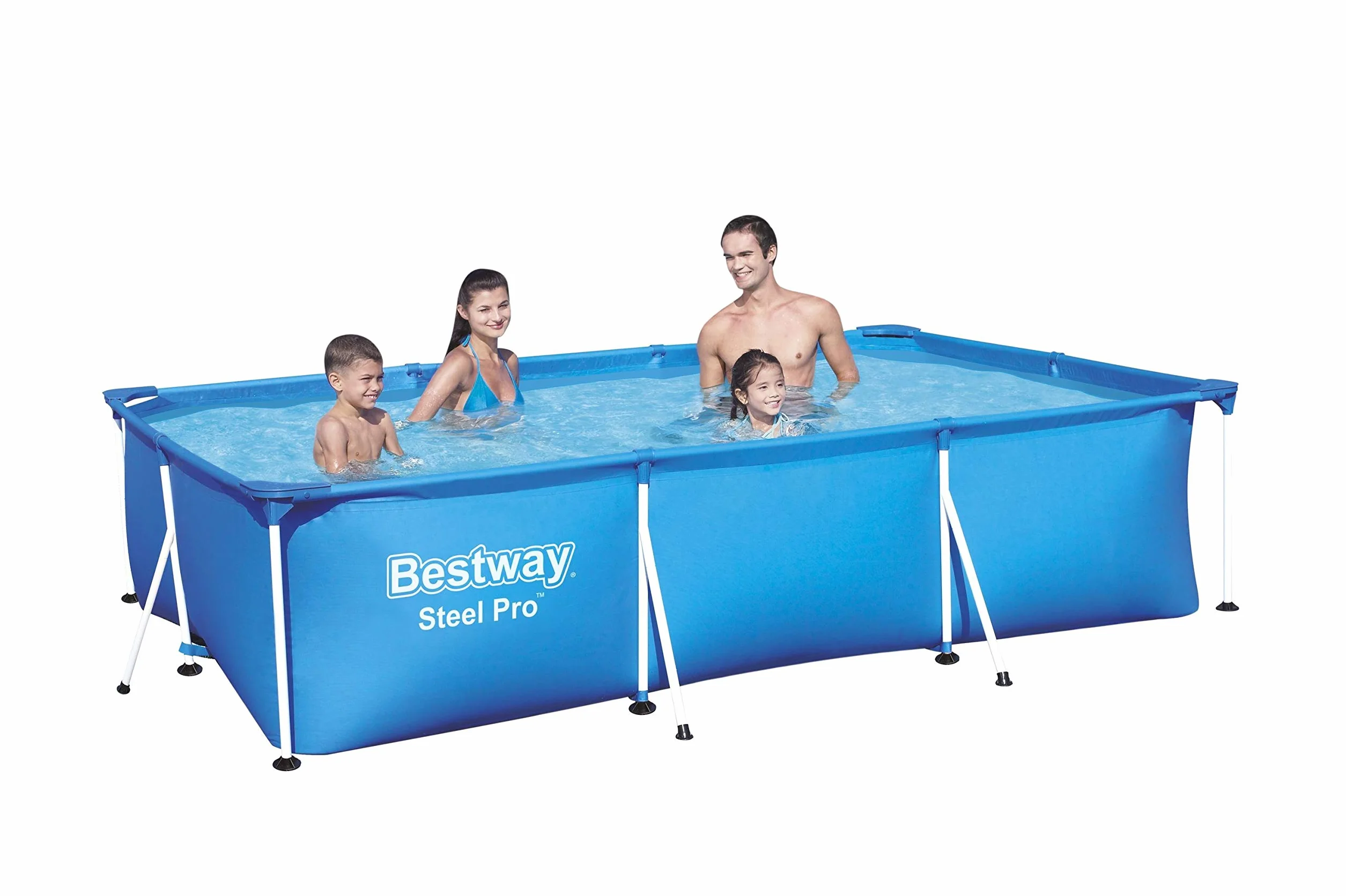 Bestway basen z prostokątną ramą, stal Pro, 25 m