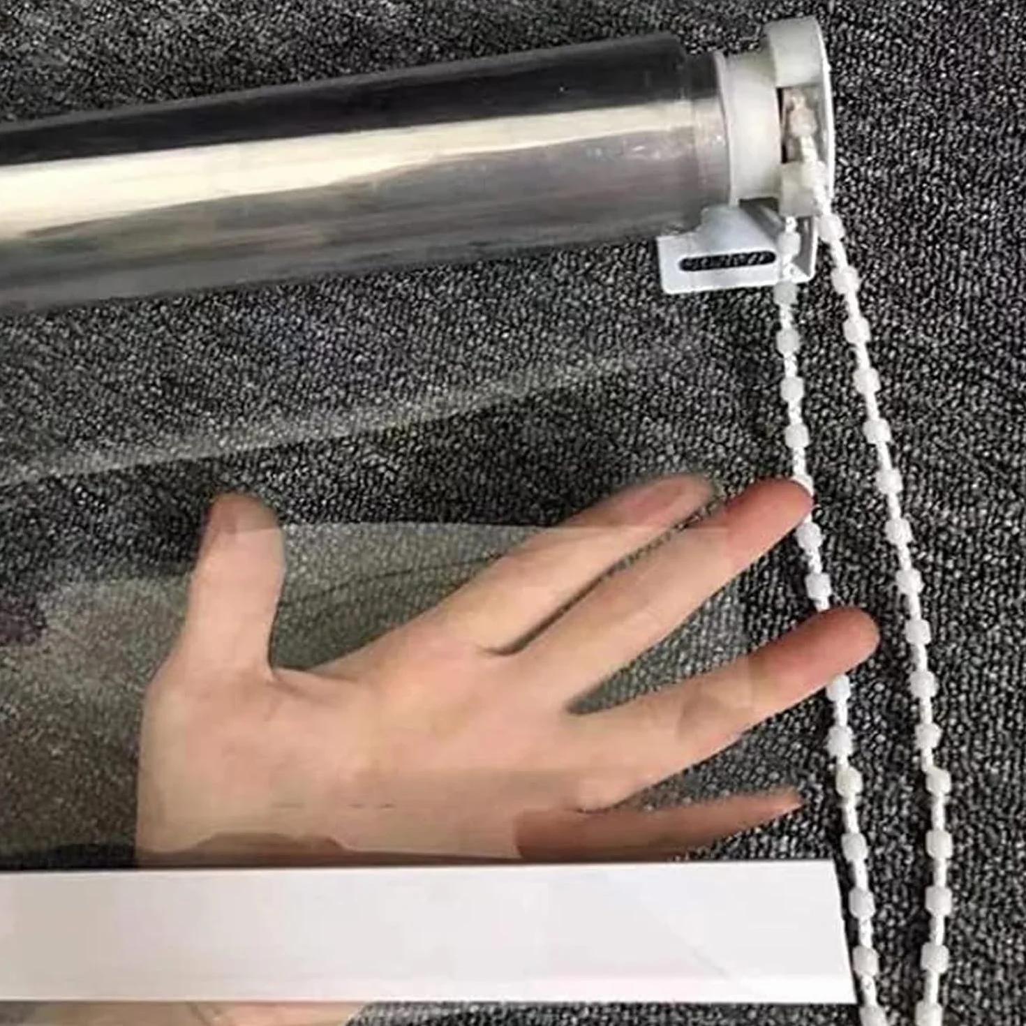 Przezroczyste rolety z PCW, grube 0,5 mm, plastikowe, wodoodporne, przezroczyste, zwijane żaluzje do ogrodu, na balkon, drzwi patio, pergolę, rolety do okien wewnętrznych, z okuciami, szer. x wys
