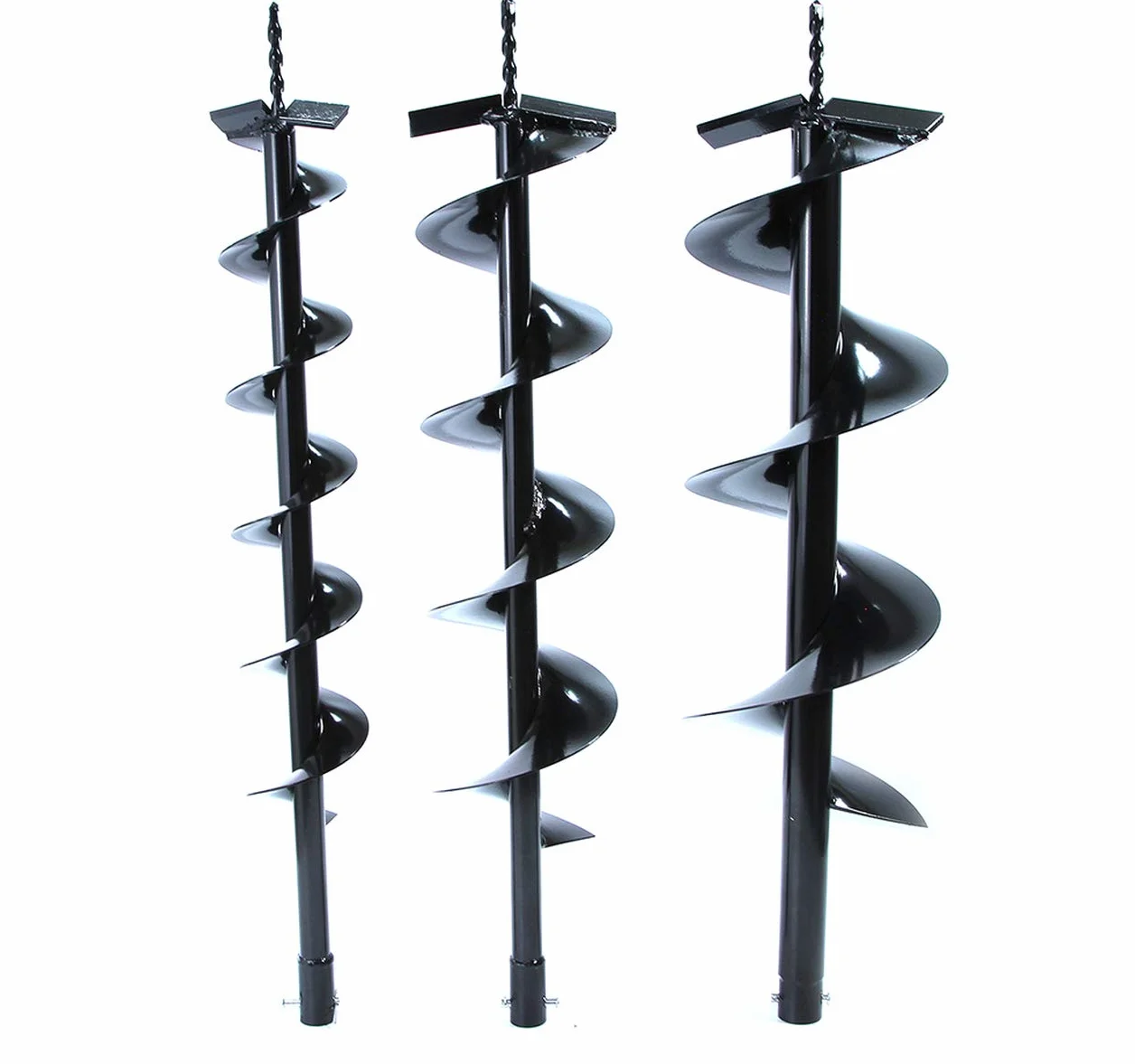 DEMON Wiertło grzewcze z silnikiem wybuchowym 62 cm³, 5,2 KM, z 3 końcówkami Ø 100 mm, 150 mm, 200 mm + przedłużacz do mieszanki benzyny i oleju, wiertło ogrodowe