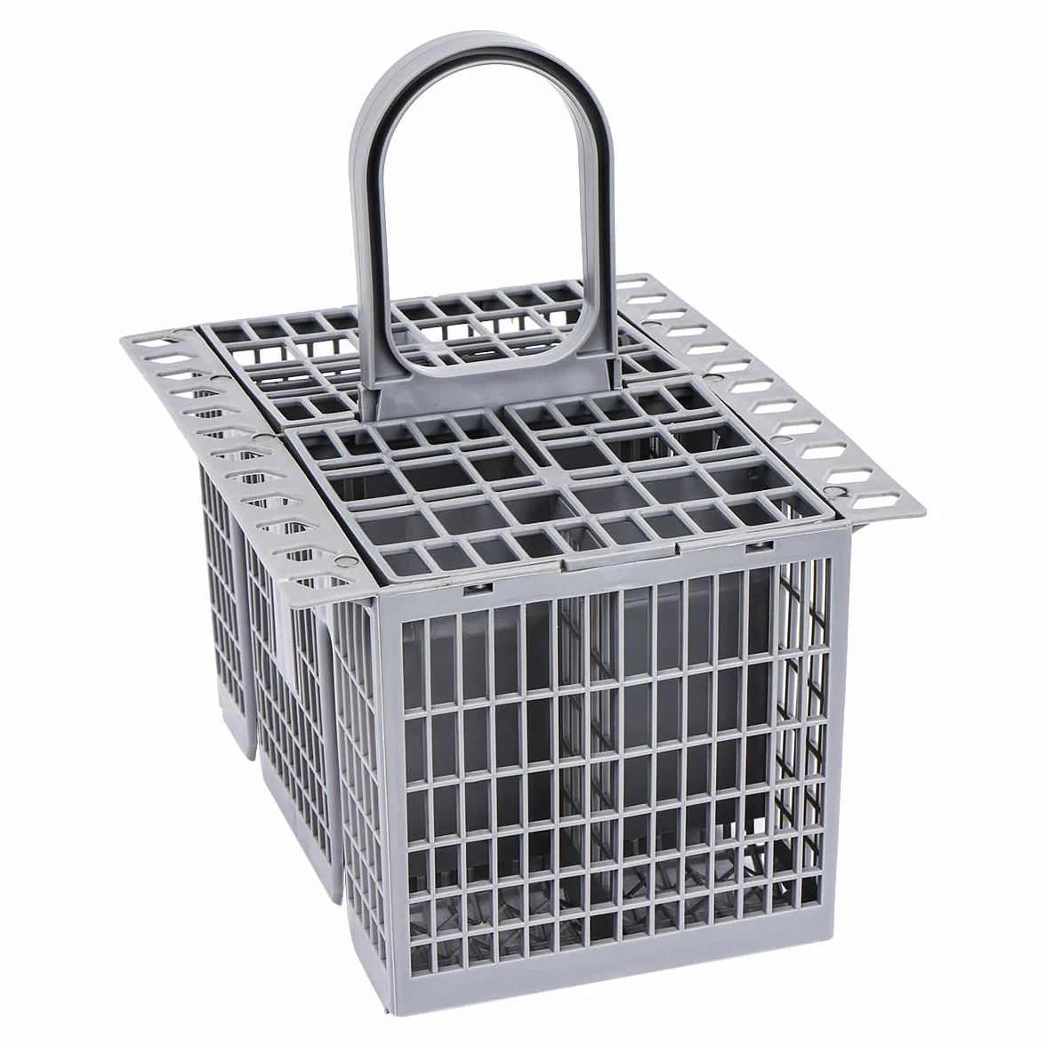 Uniwersalny kosz na sztućce do zmywarki 20,8 x 16 cm do Bauknecht Ikea szary