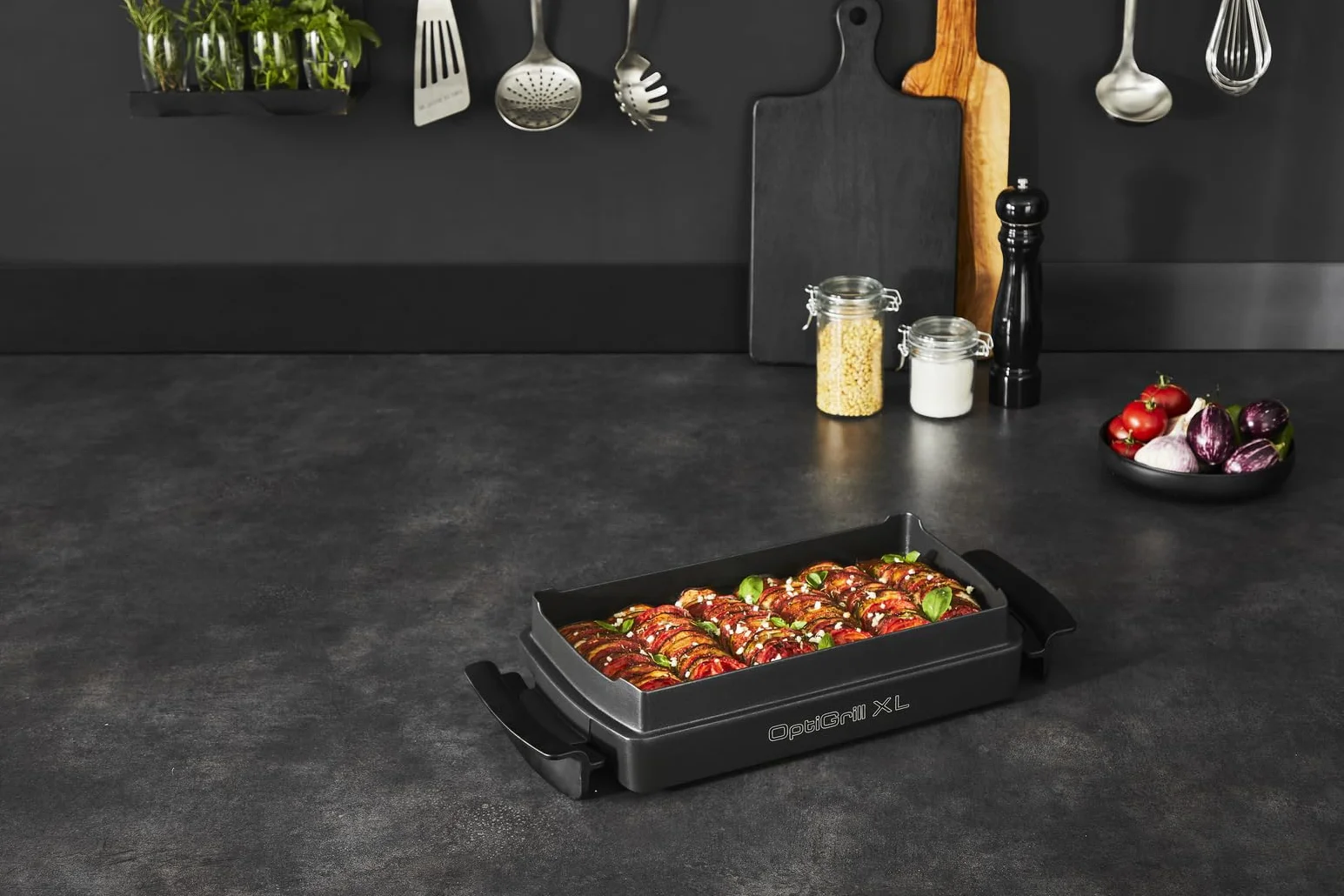Tefal Optigrill Xl Naczynie do Pieczenia, Czarny, 40 x 20 cm