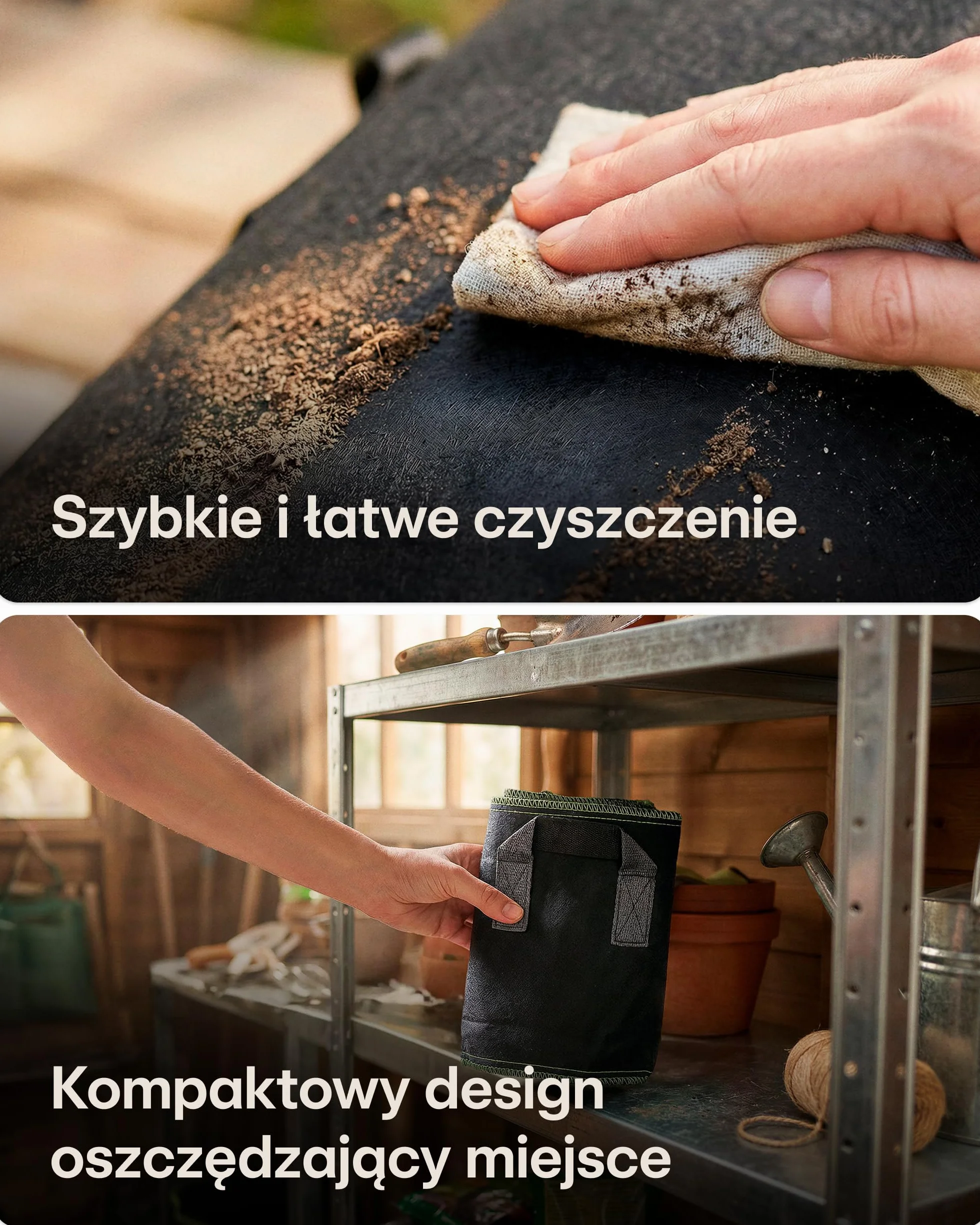 Worek do sadzenia 70L - 3 Torba na rośliny z etykietami - Z uchwytem - Na zioła, kwiaty, truskawki itp