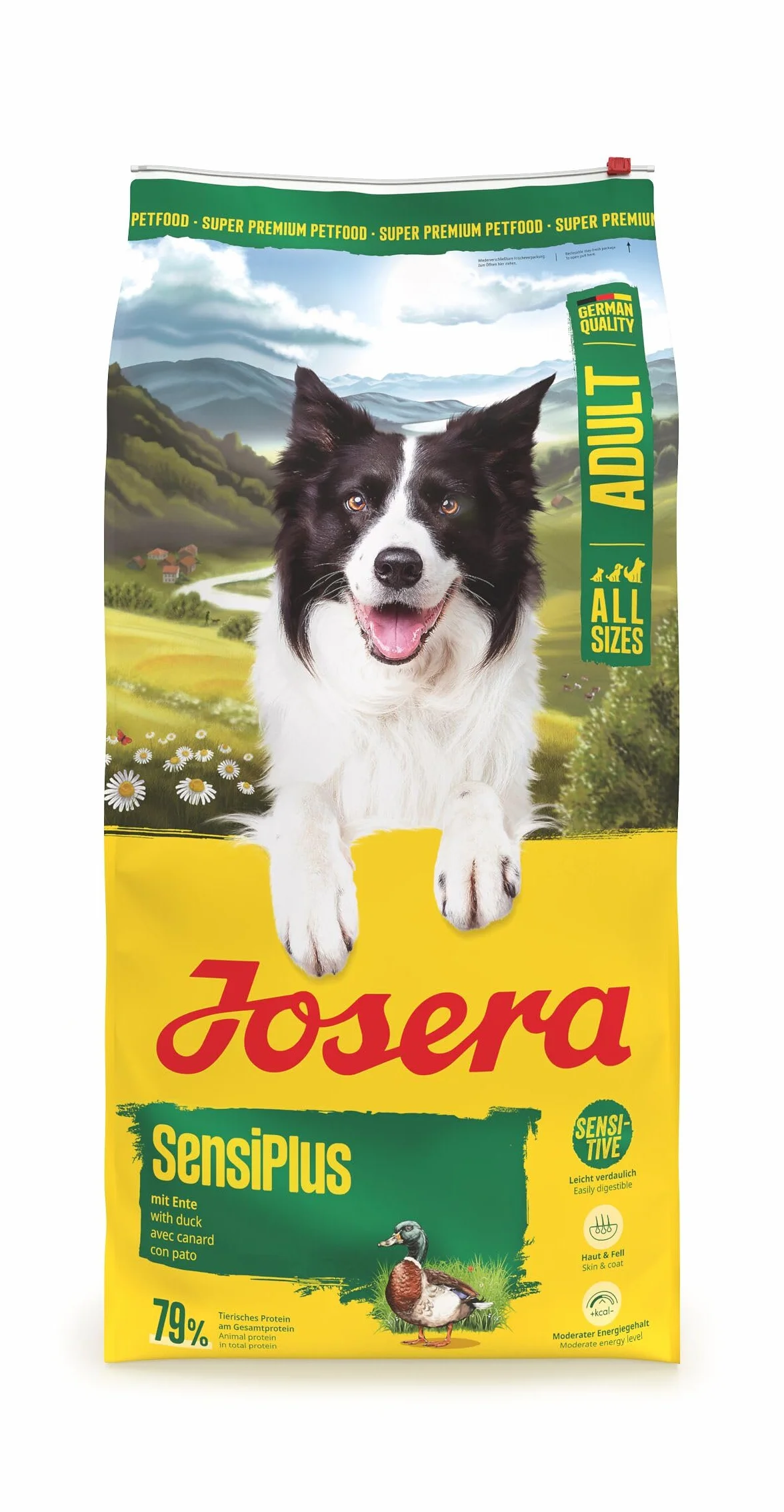 JOSERA Adult SensiPlus sucha karma dla dorosłych wrażliwych psów kaczka i ryż 12,5 kg bezglutenowa