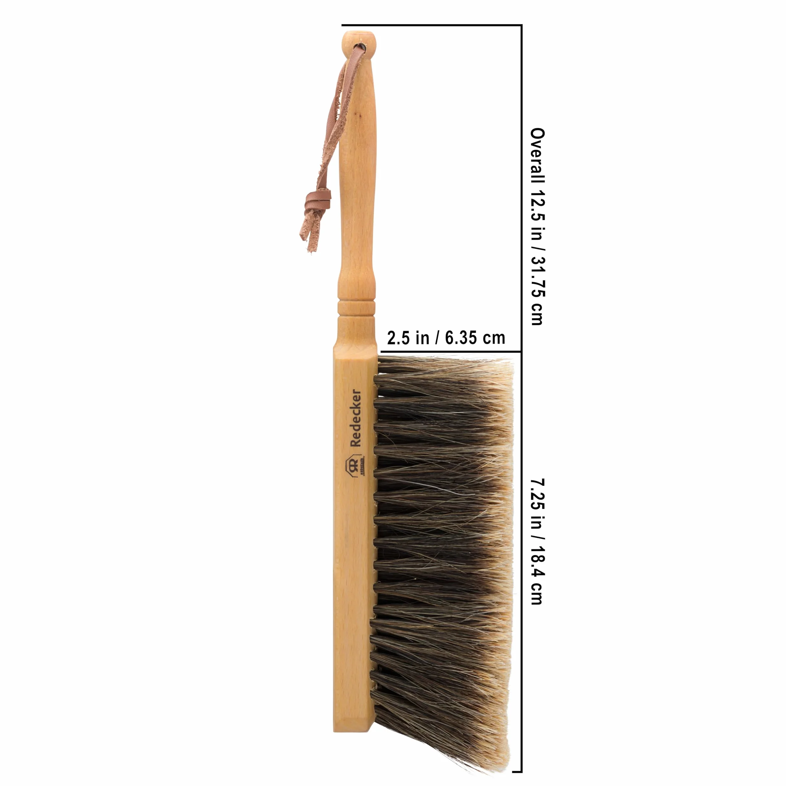 Redecker Szczotka ręczna z drewnianym uchwytem, 30 cm, drewno bukowe