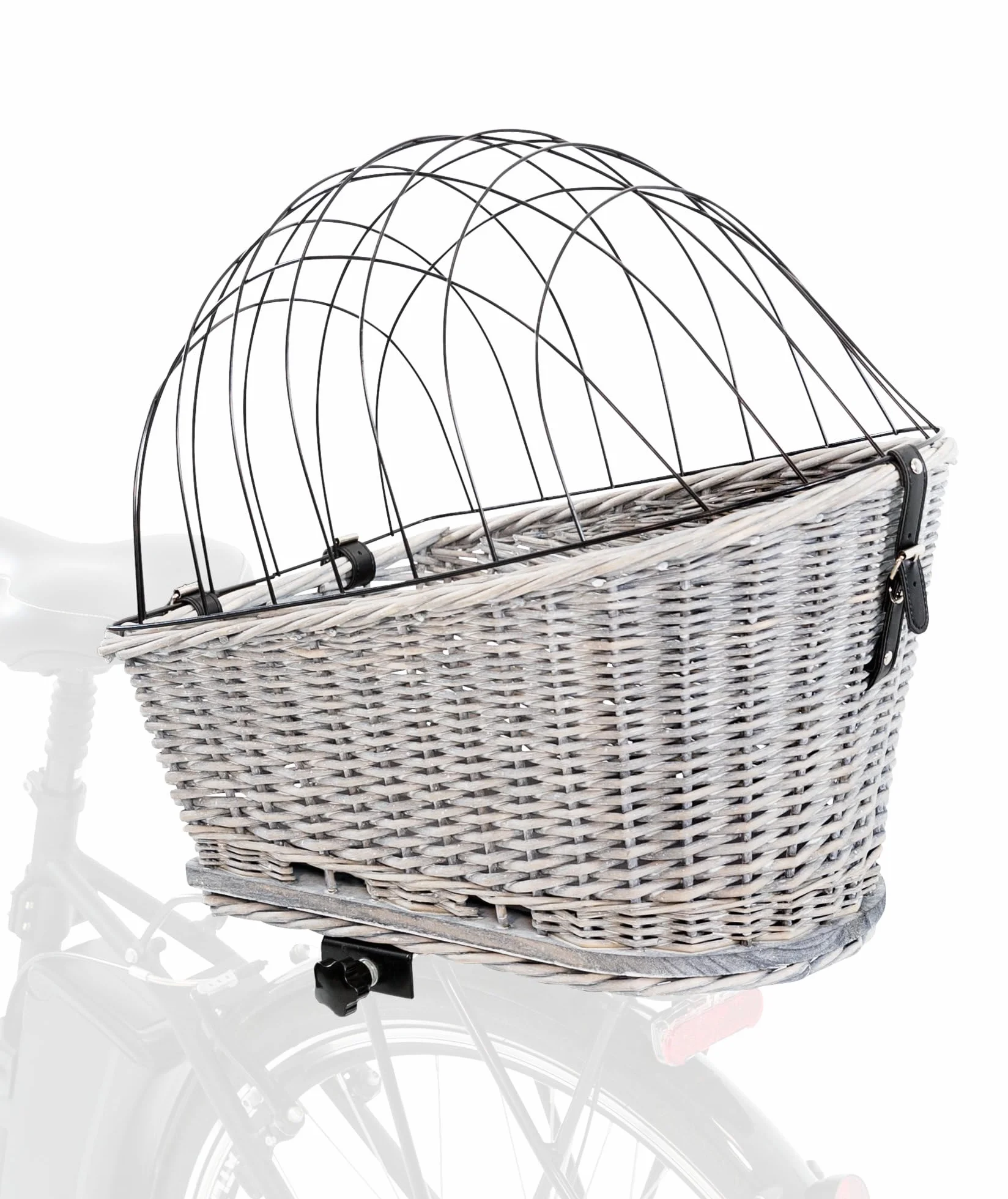 TRIXIE Kosz rowerowy dla psów do 8 kg 35×49×55 cm tkany z kratką ochronną i poduszką