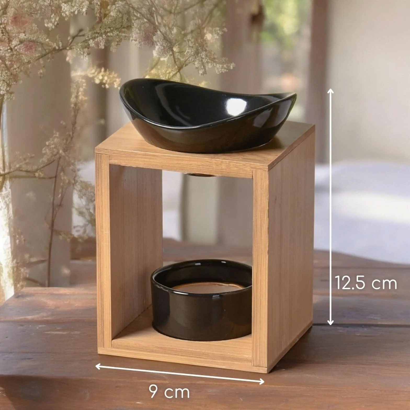 Zen'Arôme - Naturéa Kalos Palnik Perfumy - Palnik olejków eterycznych, zapach topnienia, kwadrat wosku zapachowego - Miękkie ciepło - Aromaterapia - Przedmiot dekoracyjny i terapeutyczny