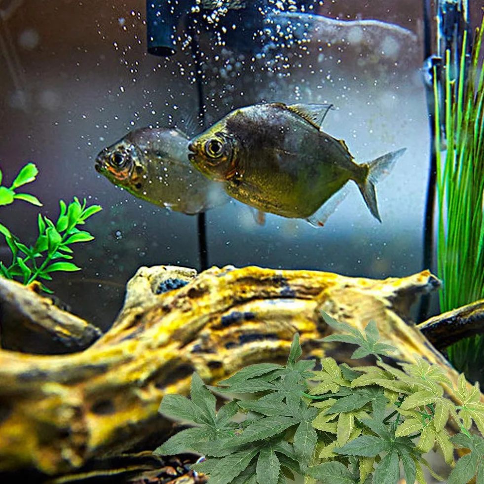 Sztuczne rośliny do akwarium z przyssawką, zielona trawa dekoracja do terrarium