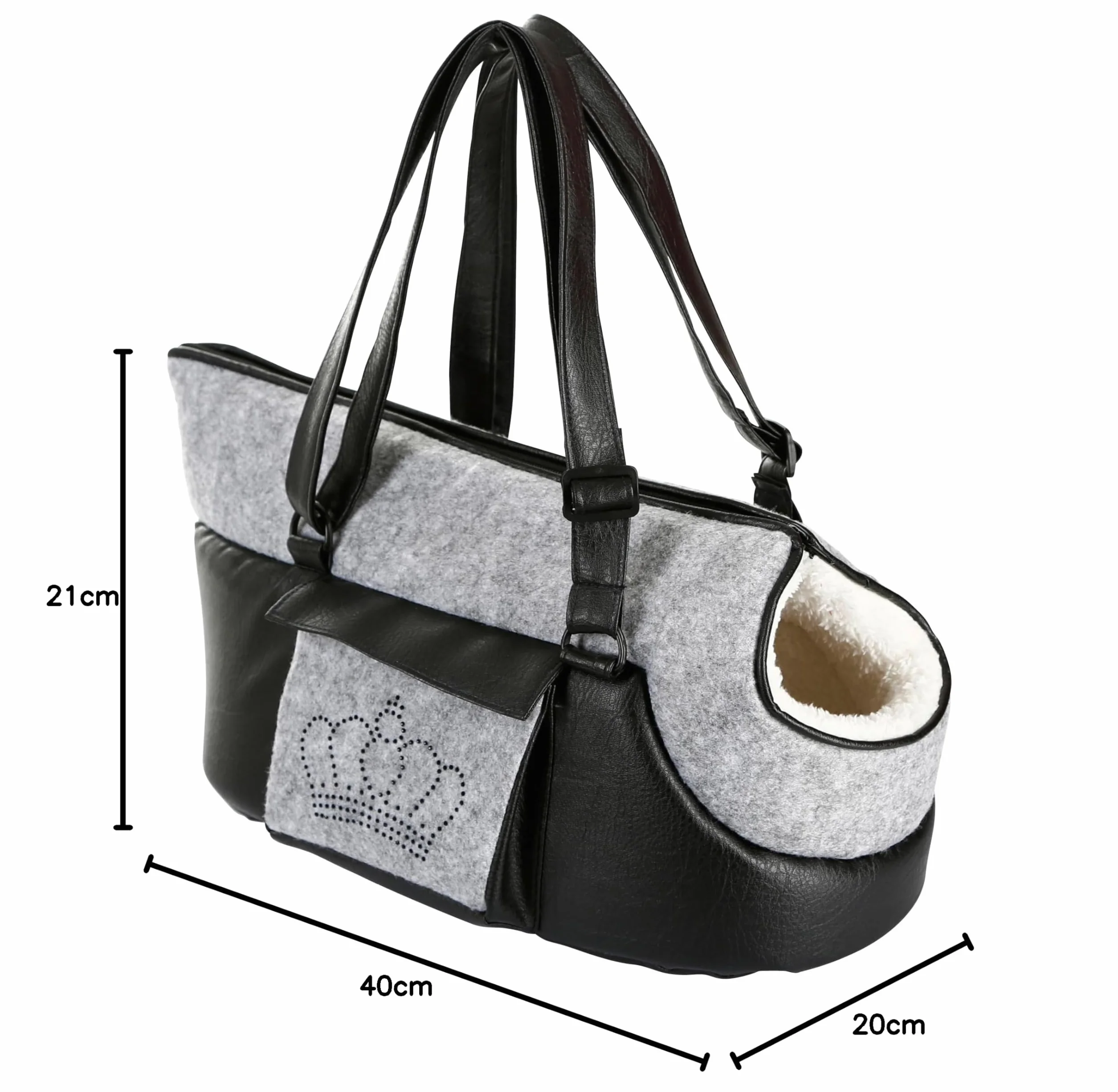 Kerbl Pet Chiara torba transportowa dla psów i kotów 40x20x21 cm z regulowanym paskiem