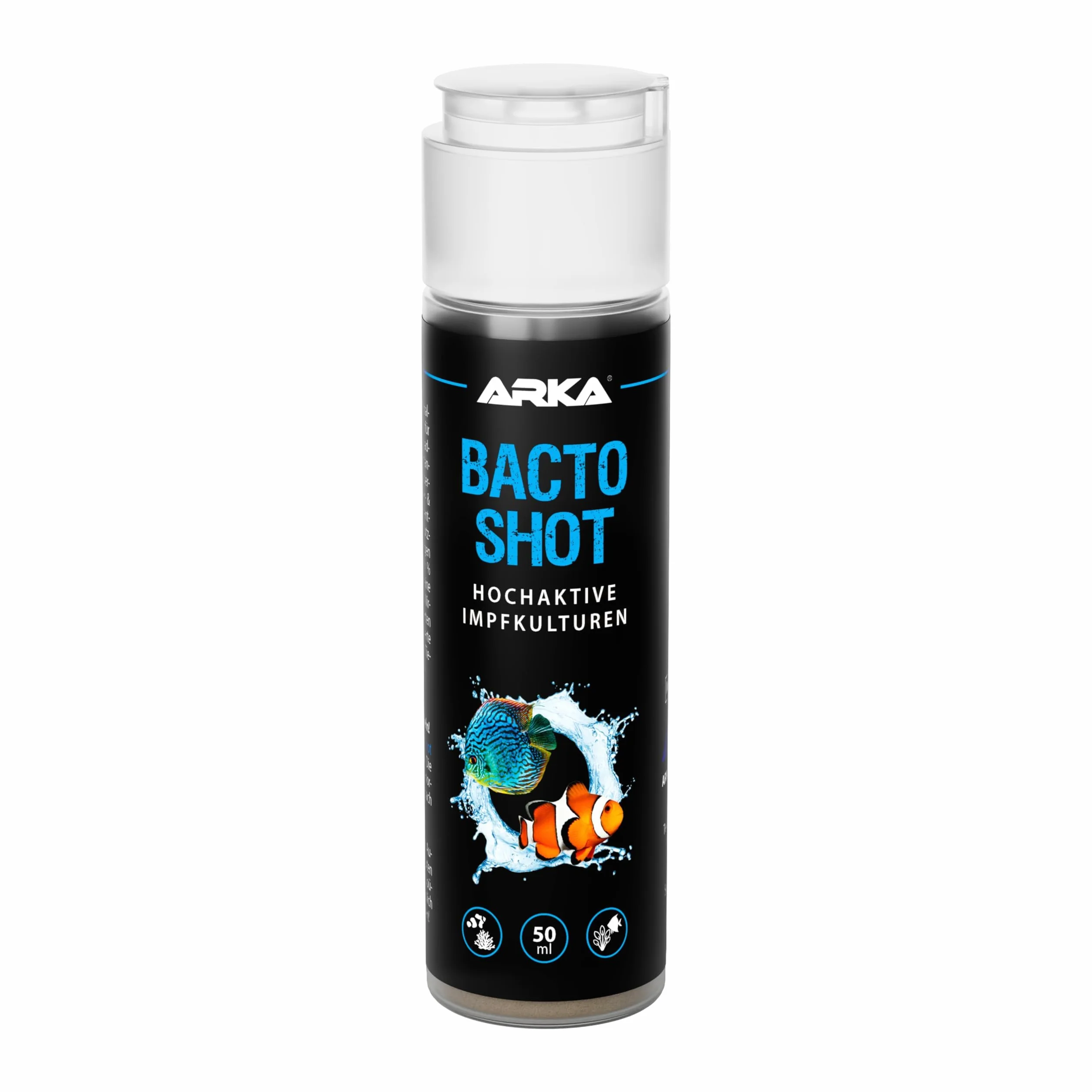 ARKA Bacto-Shot 50 ml żywe kultury szczepień do akwarium morskiego i słodkowodnego