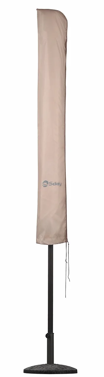 Sekey 30030086 Pokrowiec Ochronny na Parasol Przeciwsłoneczny, 100% Poliester, Kolor Taupe, o Średnicy 300 cm