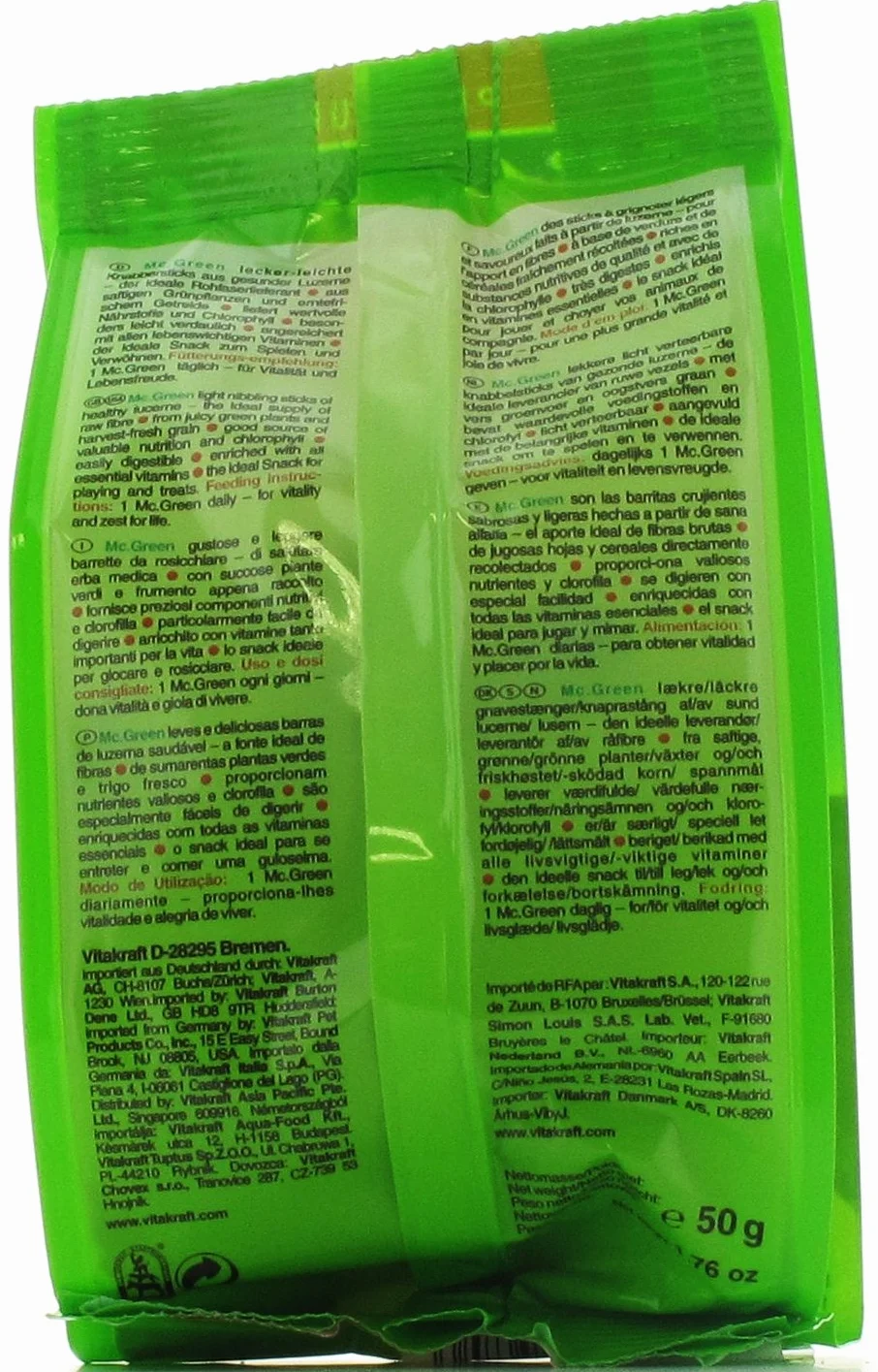 Vitakraft McGreen Przysmaki dla gryzoni 7 x 50 g