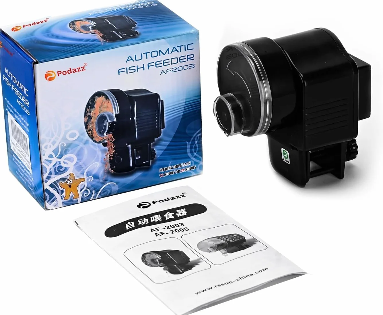 Akwarium Automatyczny Podajnik Ryb Timer AF-2003D