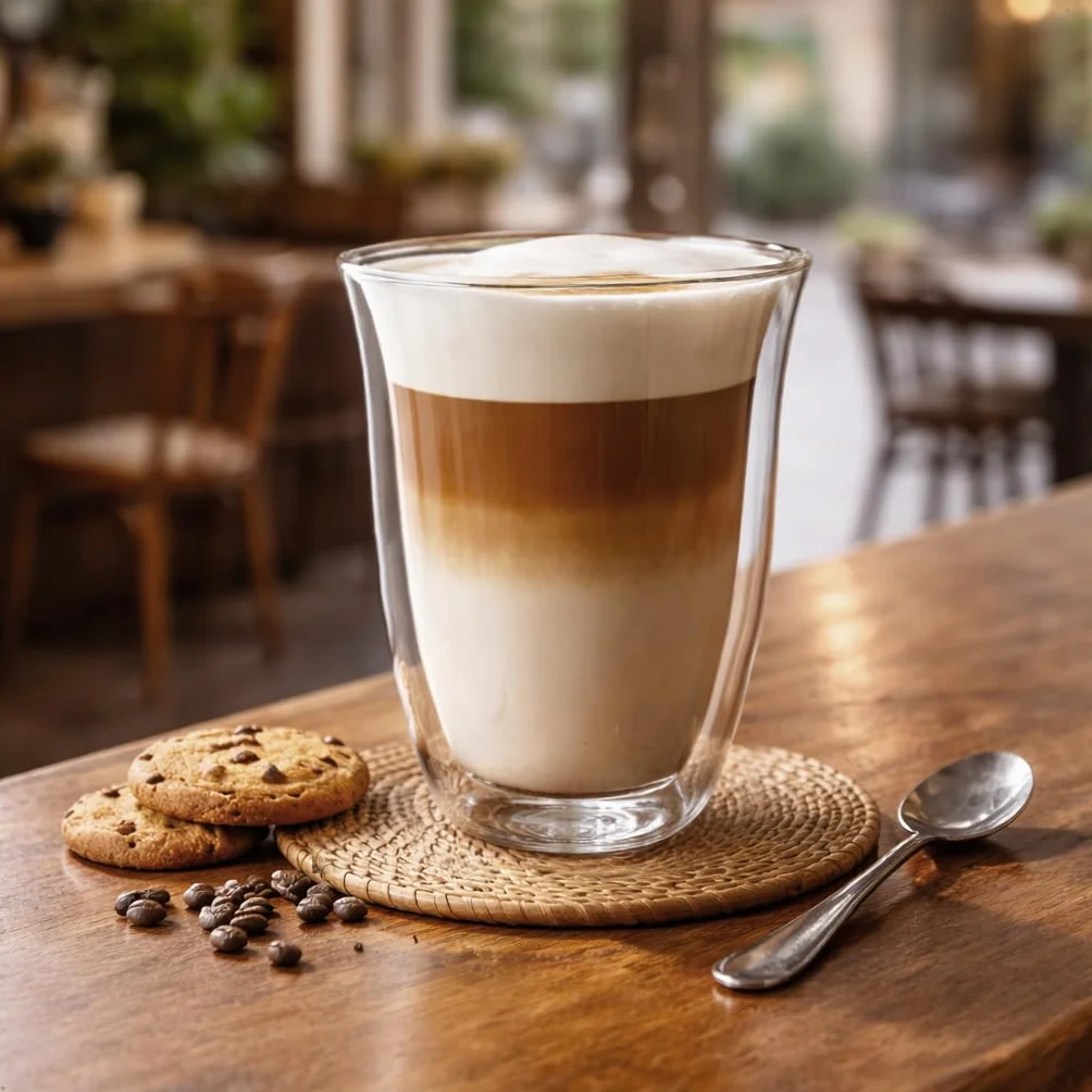 Creano Szklanki do kawy o podwójnych ściankach 400 ml - izolowane kubki do latte macchiato - cappuccino, herbata - ręcznie robione żaroodporne kubki XXL - 2 szt. (1 opakowanie)