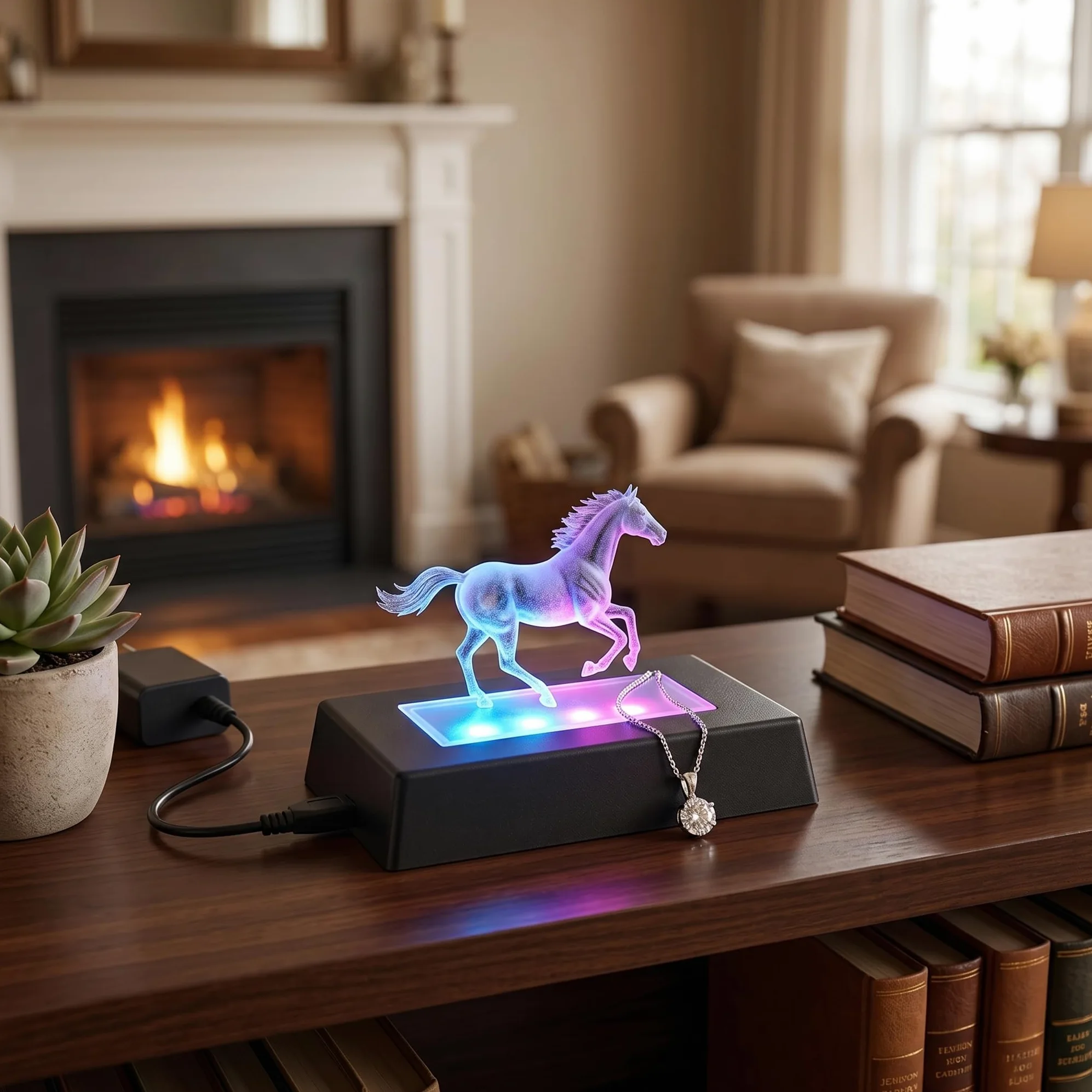 Podstawa LED, wielokolorowa szklana podstawka ekspozycyjna, podstawa wyświetlacza LED do kryształowych statuetek 3D Glass Art