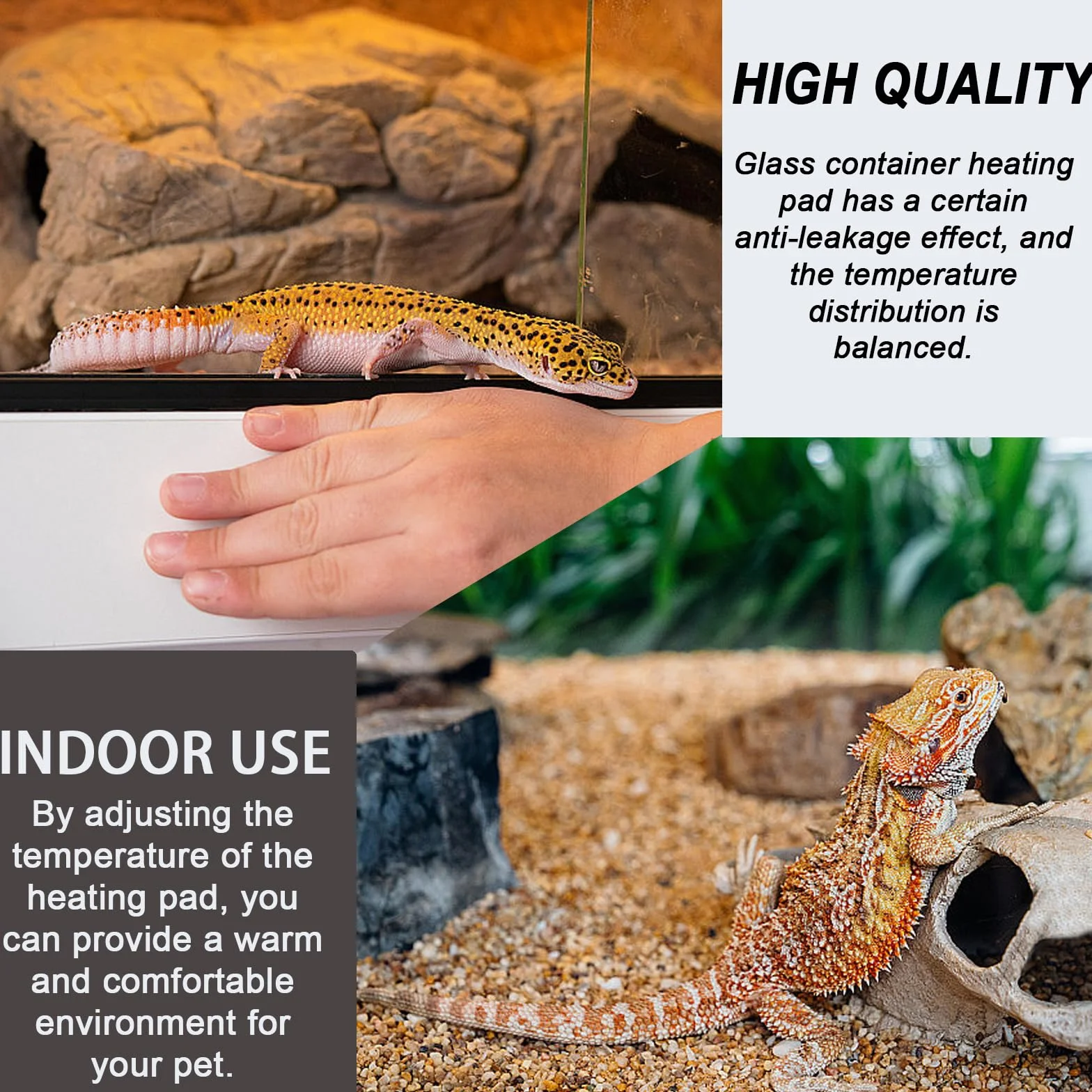 Mata grzewcza do terrarium 7W z regulacją temperatury dla gadów