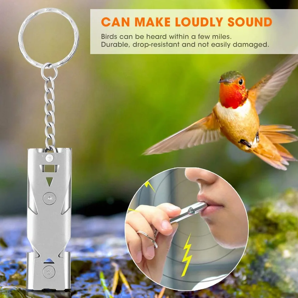 Metal Birds Training Whistle akcesoria do zachowania gołębi papugi Silence Recall Training Tool