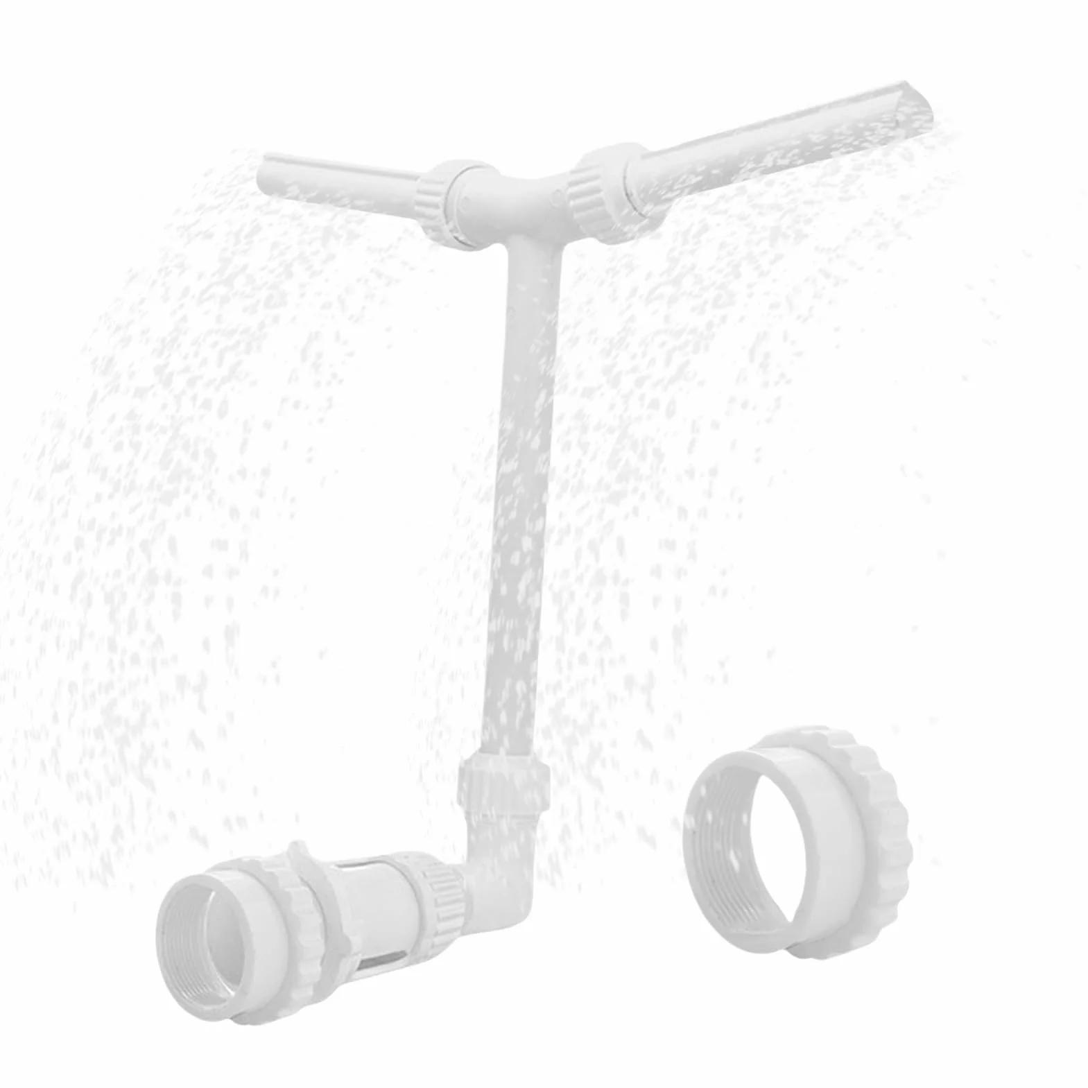 Swimming Pool Spa Water Fountain, Double Spray Pool Attachment, Adjustable Waterfall Fountains Head Cooling, Decoration, Fun, for Inside Pools, Elevated Ground, Garden, Patio, Backyard, Summer