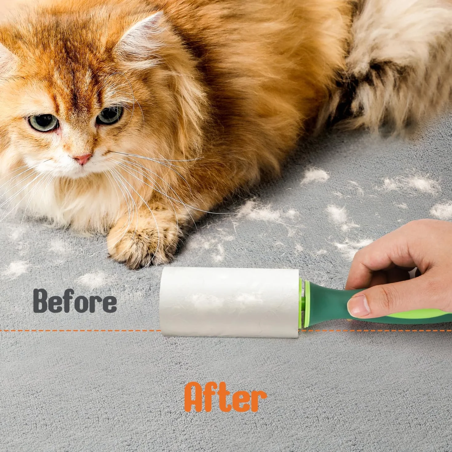 Nobleza Pet Hair Remover, Pet Lint Roller, 330 wymiennych ostrzy do usuwania kłaczków dla zwierząt domowych i 1 uchwyt, usuwanie kłaczków dla psów i kotów, zestaw 3, wyjątkowo lepki