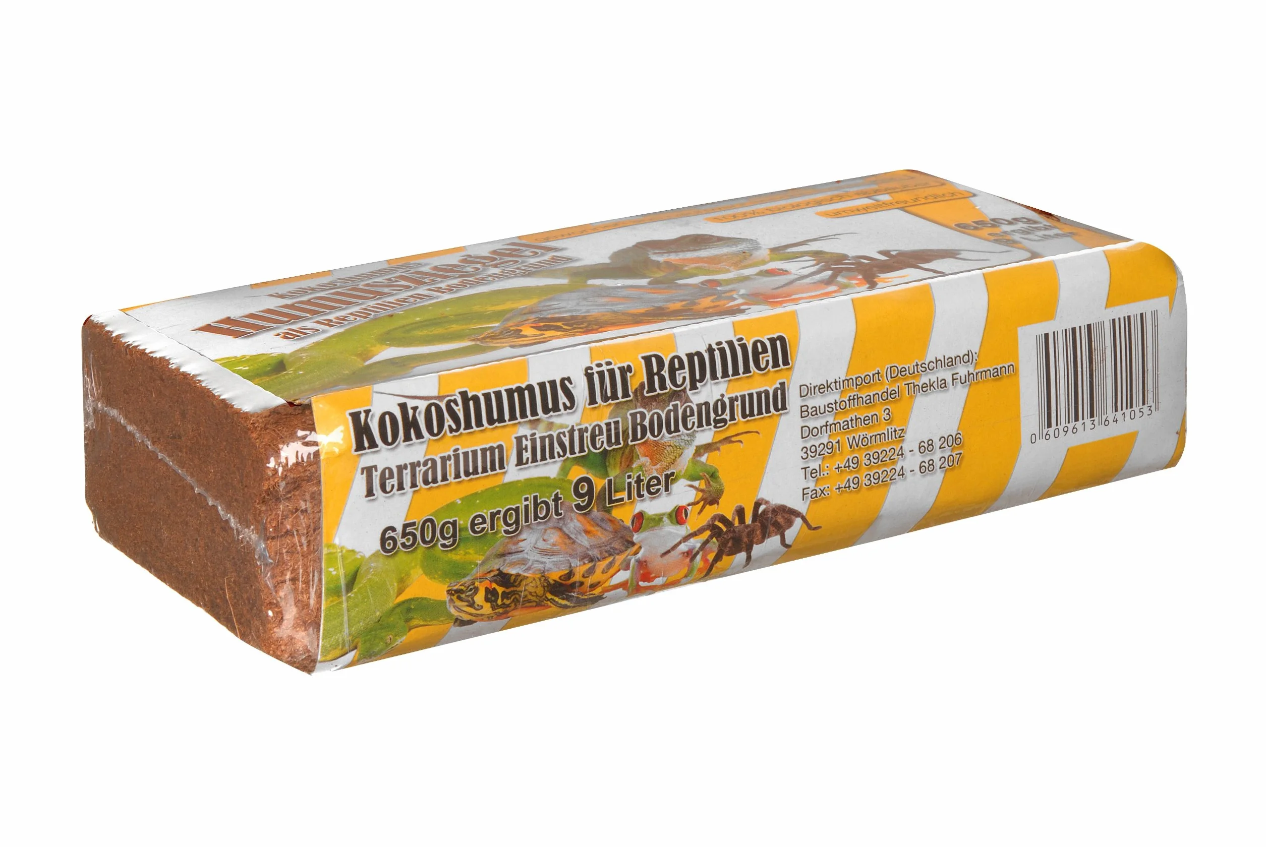 Ściółka kokosowa dla gadów 6 x 650 g podłoże terrarium mielony kokos