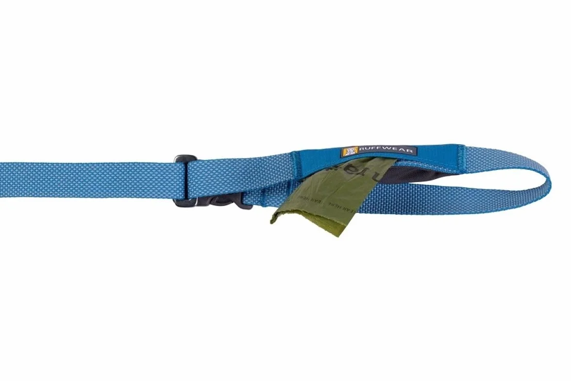 RUFFWEAR Flagline smycz dla psa, lekka, mocna, 2 w 1, regulowana, kieszeń, klips Crux