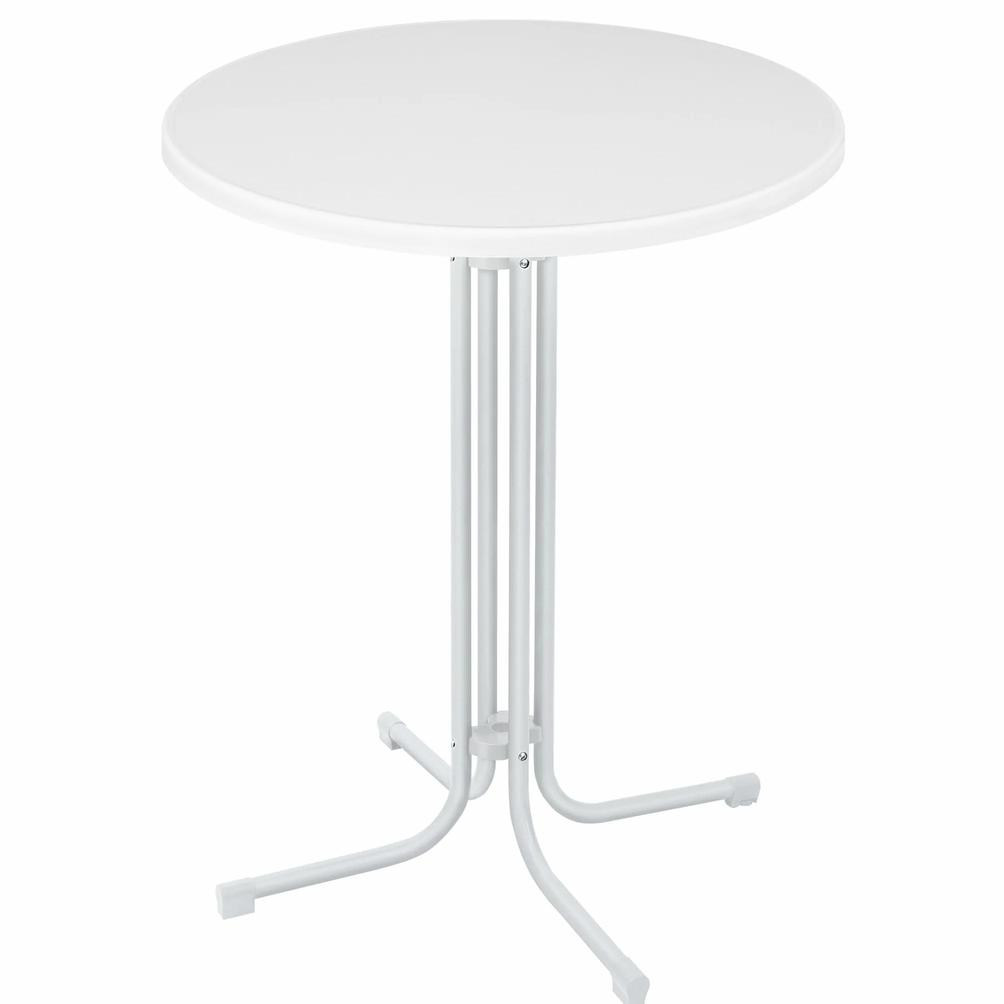 Stół barowy, składany, Ø 80 cm, blat stołu, okrągły, 110 cm, stół bistro, outdoorowy, składany, odporny na warunki atmosferyczne i wysokie temperatury, stół barowy, stół ogrodowy, stół
