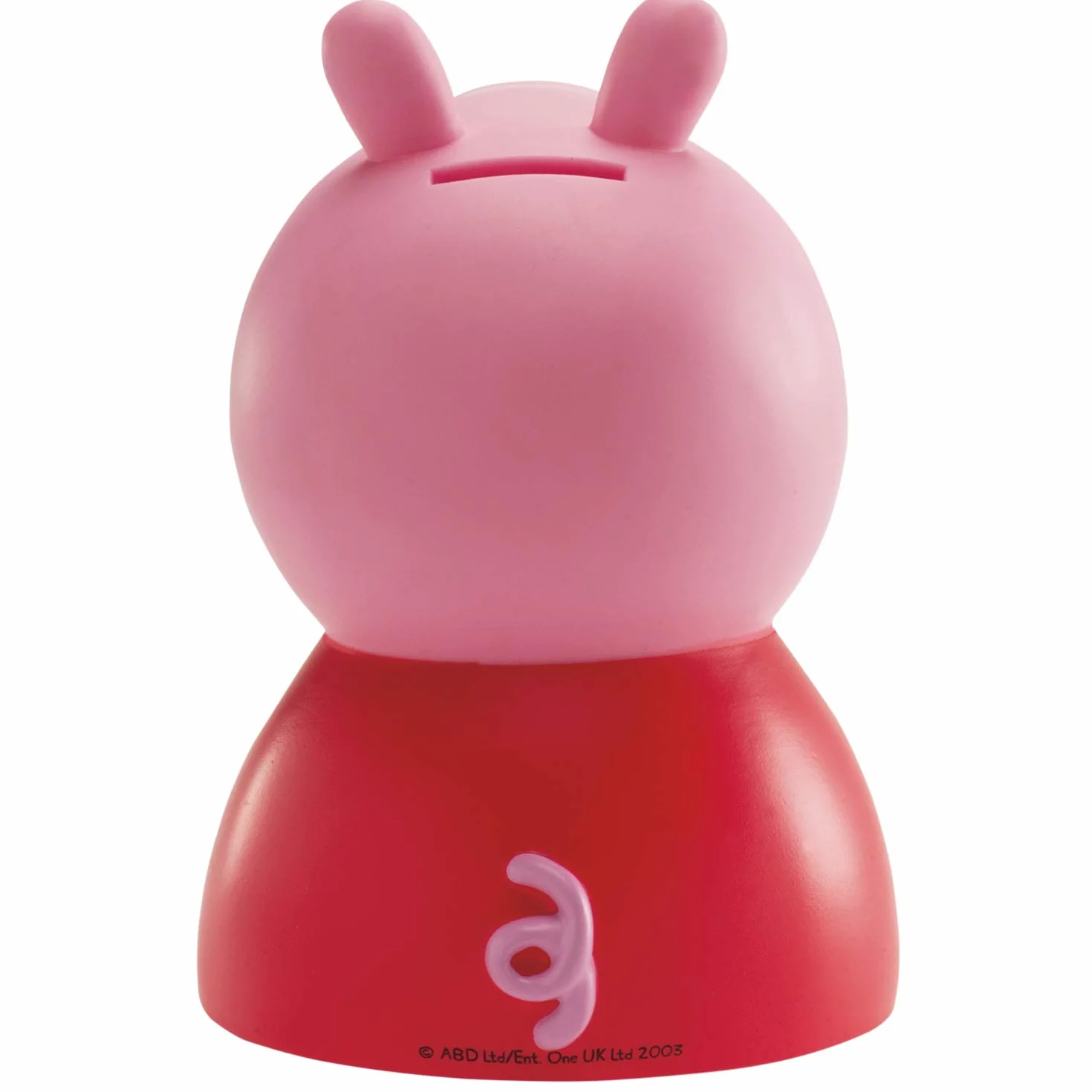 dekora – Skarbonka dla dzieci Peppa Pig – plastikowa skarbonka z 4 różowymi lizakami – 18 cm – trwała i bezpieczna – idealny prezent dla dziewczynek