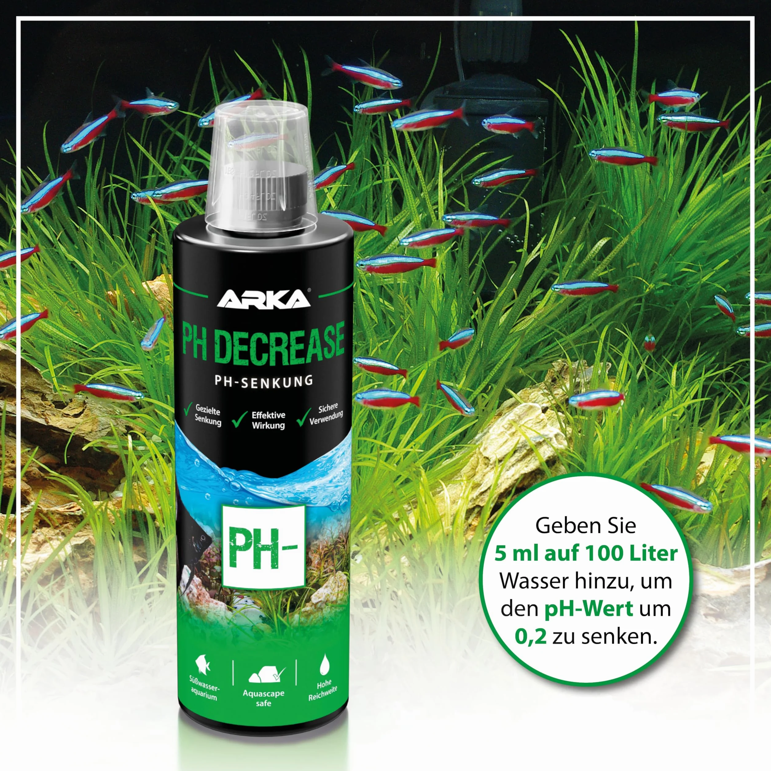 MICROBE-LIFT pH Decrease – łatwe i bezpieczne obniżenie pH w akwarium słodkowodnym, 236 ml