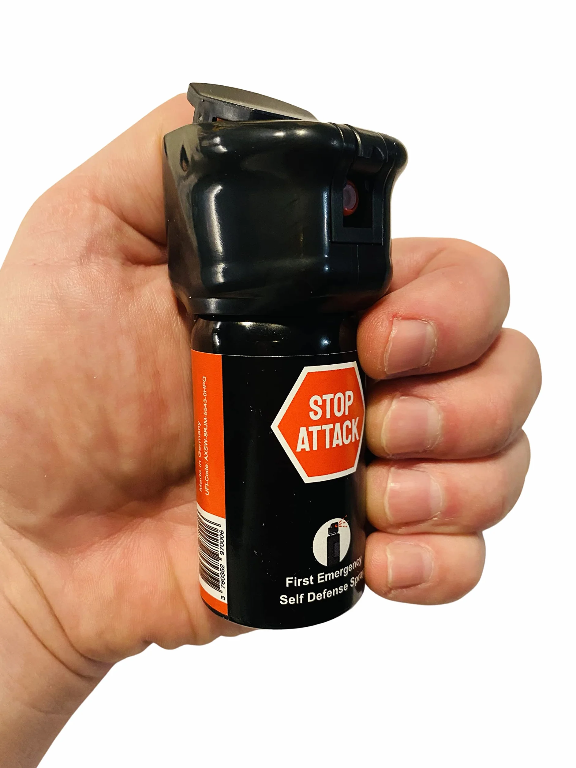 Spray antyagresyjny Stop Attack, 40 ml, la soluzione definitiva per la massima sicurezza, effectiace, veloce e deterrente, 4 metry di portata